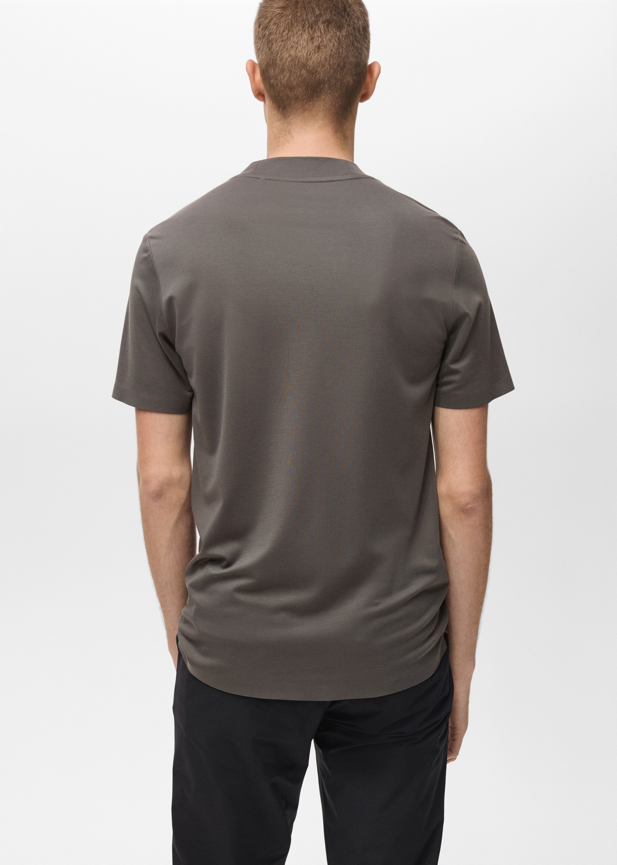 COOLMAX® slim fit T-shirt - Reverse of the article, Medium Green. Ref: 87044406-00.