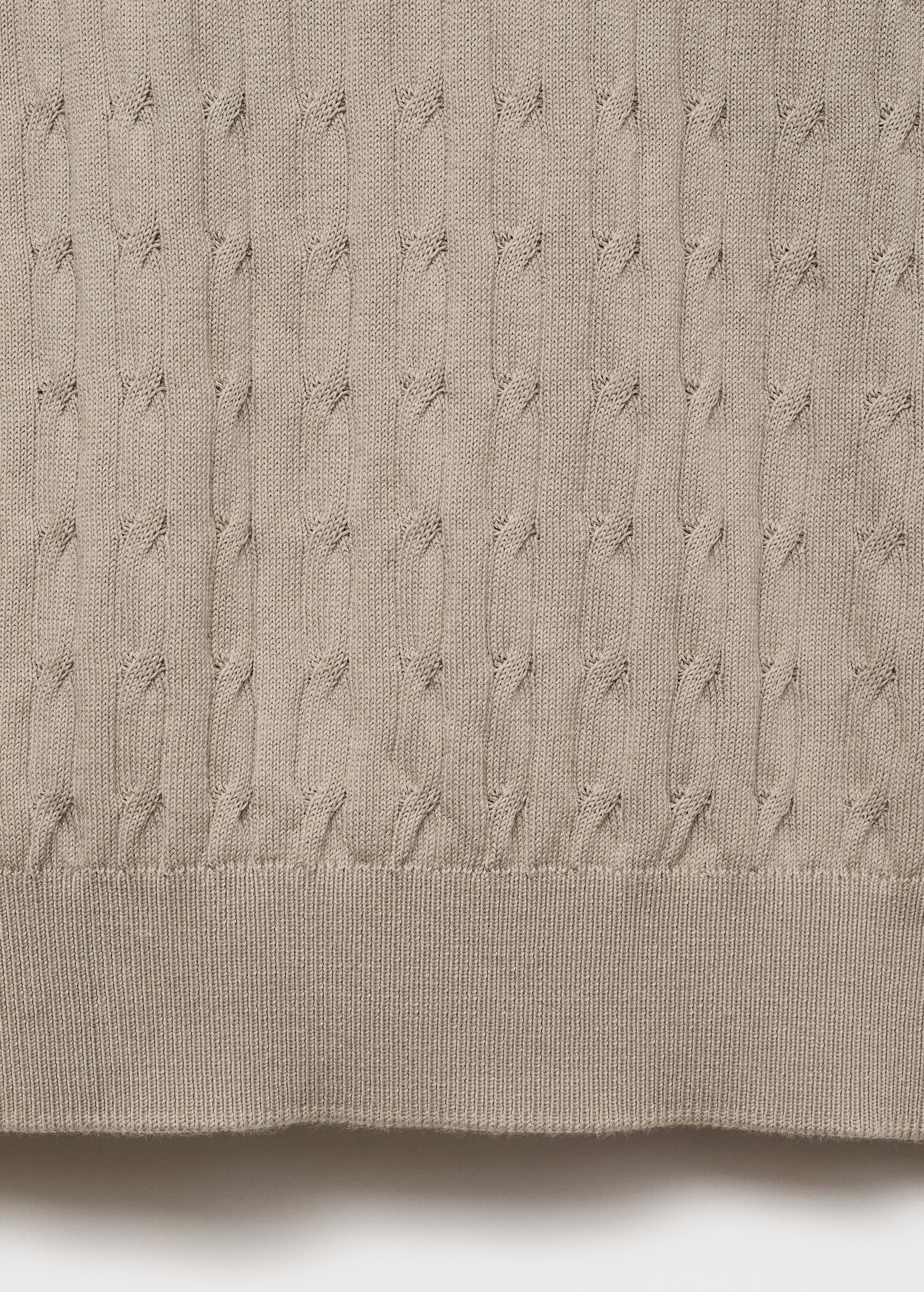 Braided fine-knit t-shirt - Details of the article 0