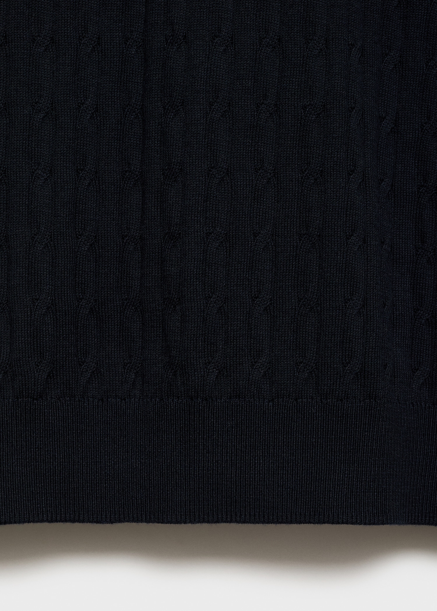 Braided fine-knit t-shirt - Details of the article 0