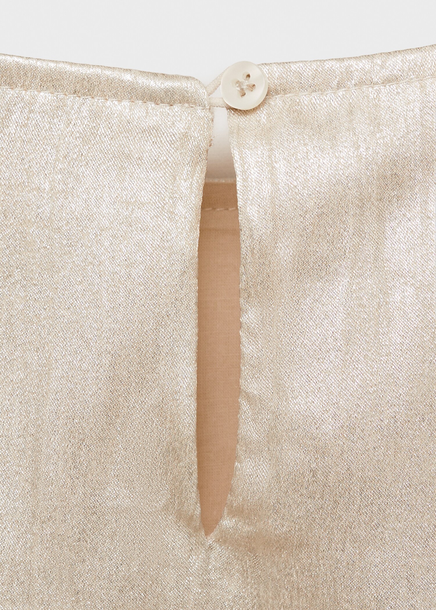 Satinierte Bluse mit kurzen Ärmeln - Detail des Artikels 0