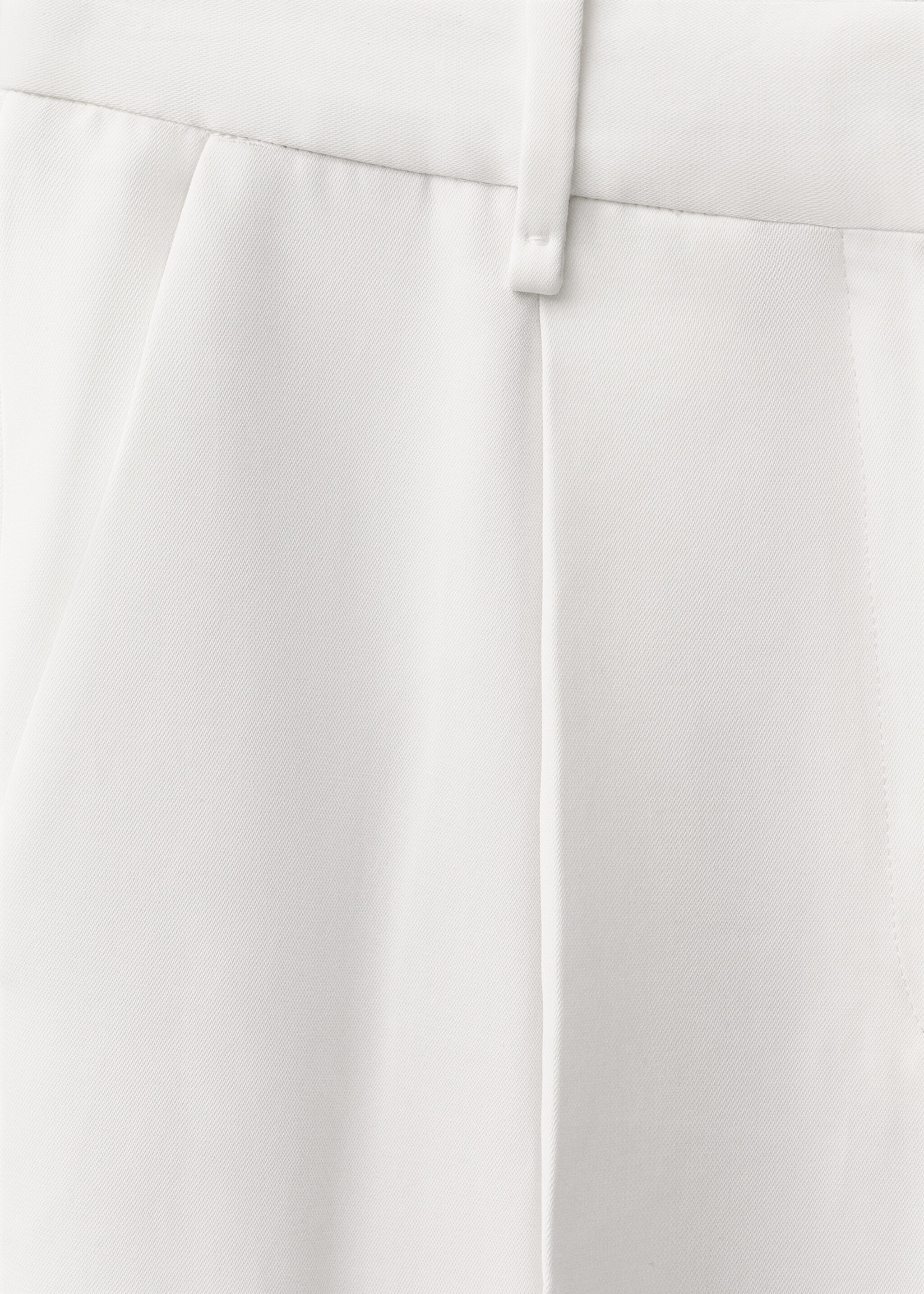 Wideleg suit trousers - Détail de l'article 8, Blanc. Ref: 87044420-00.