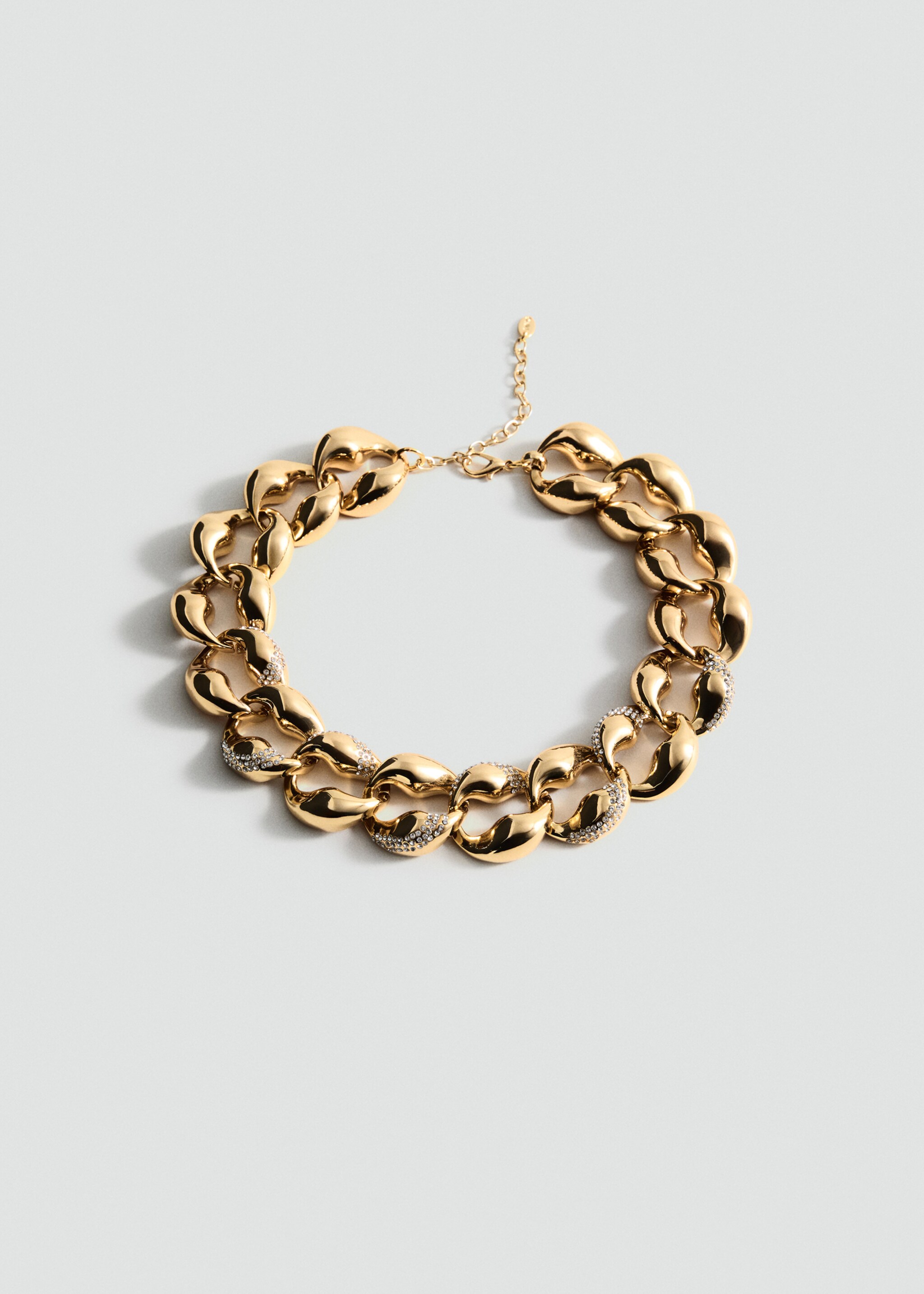 Pendentif maillons strass - Article sans modèle, Or. Ref: 87044427-00.