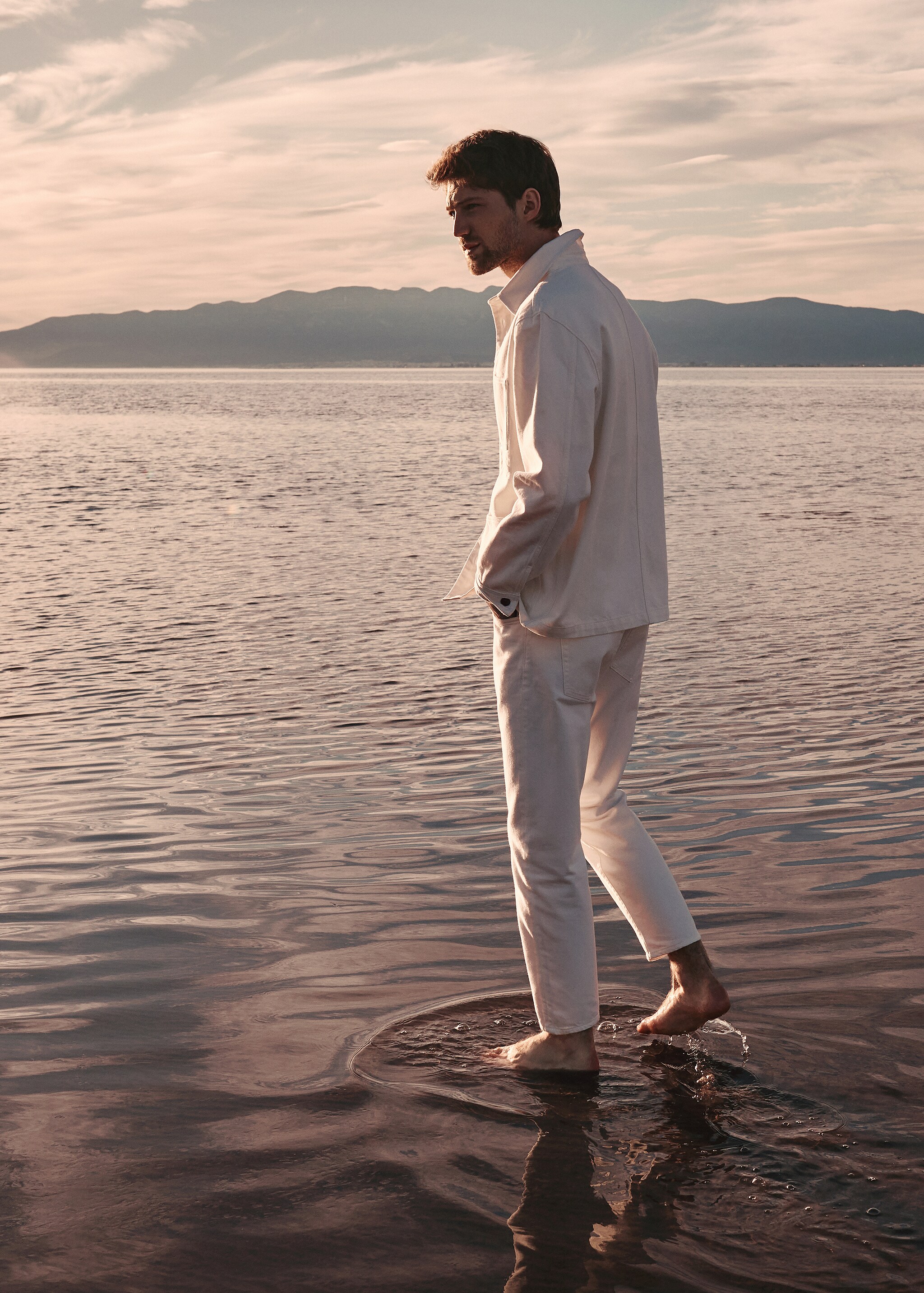 Jeans Ben tapered fit blancos - Detalle del artículo 5