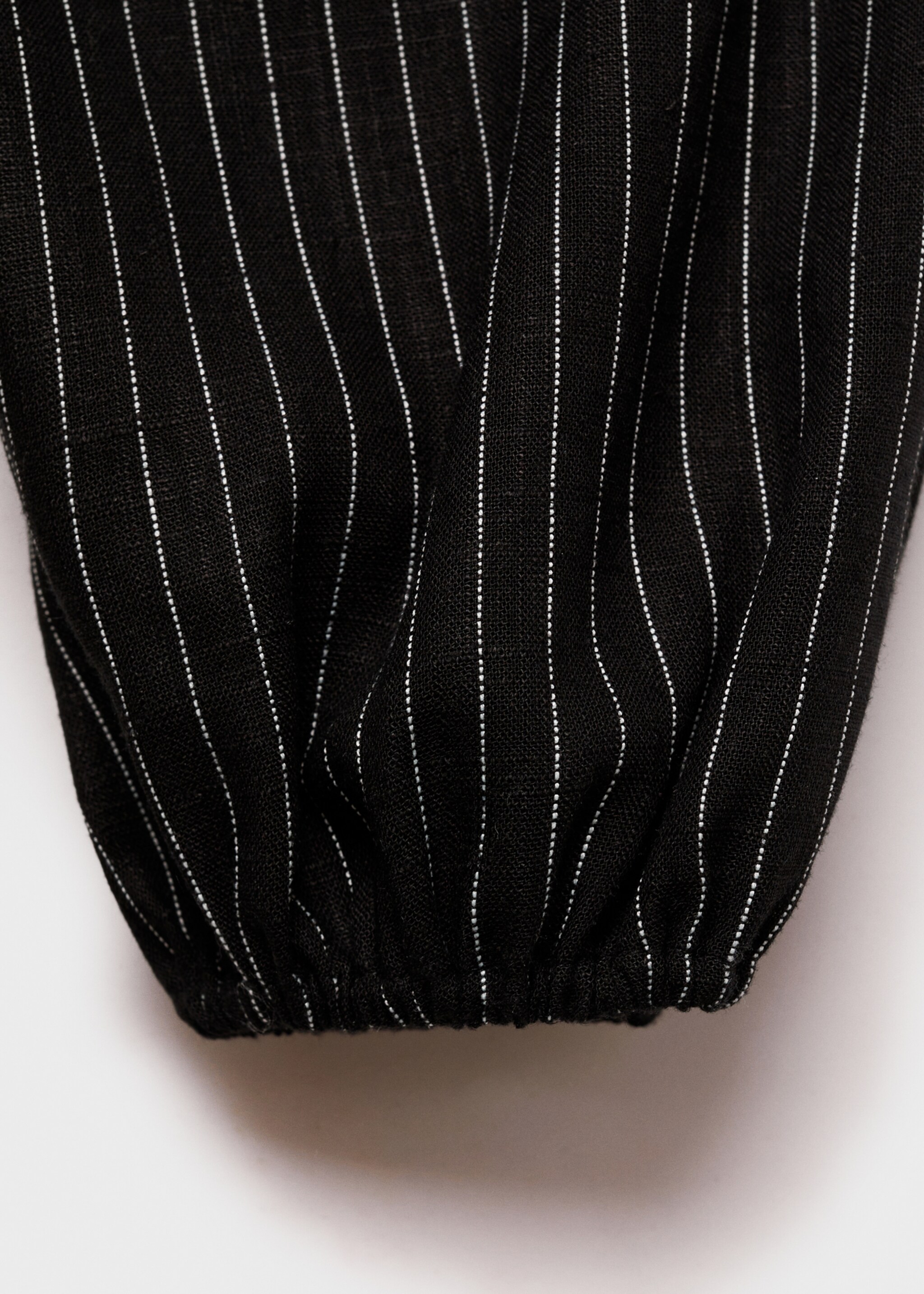 Chemise rayures nœud - Détail de l'article 0, Noir. Ref: 87044779-00.