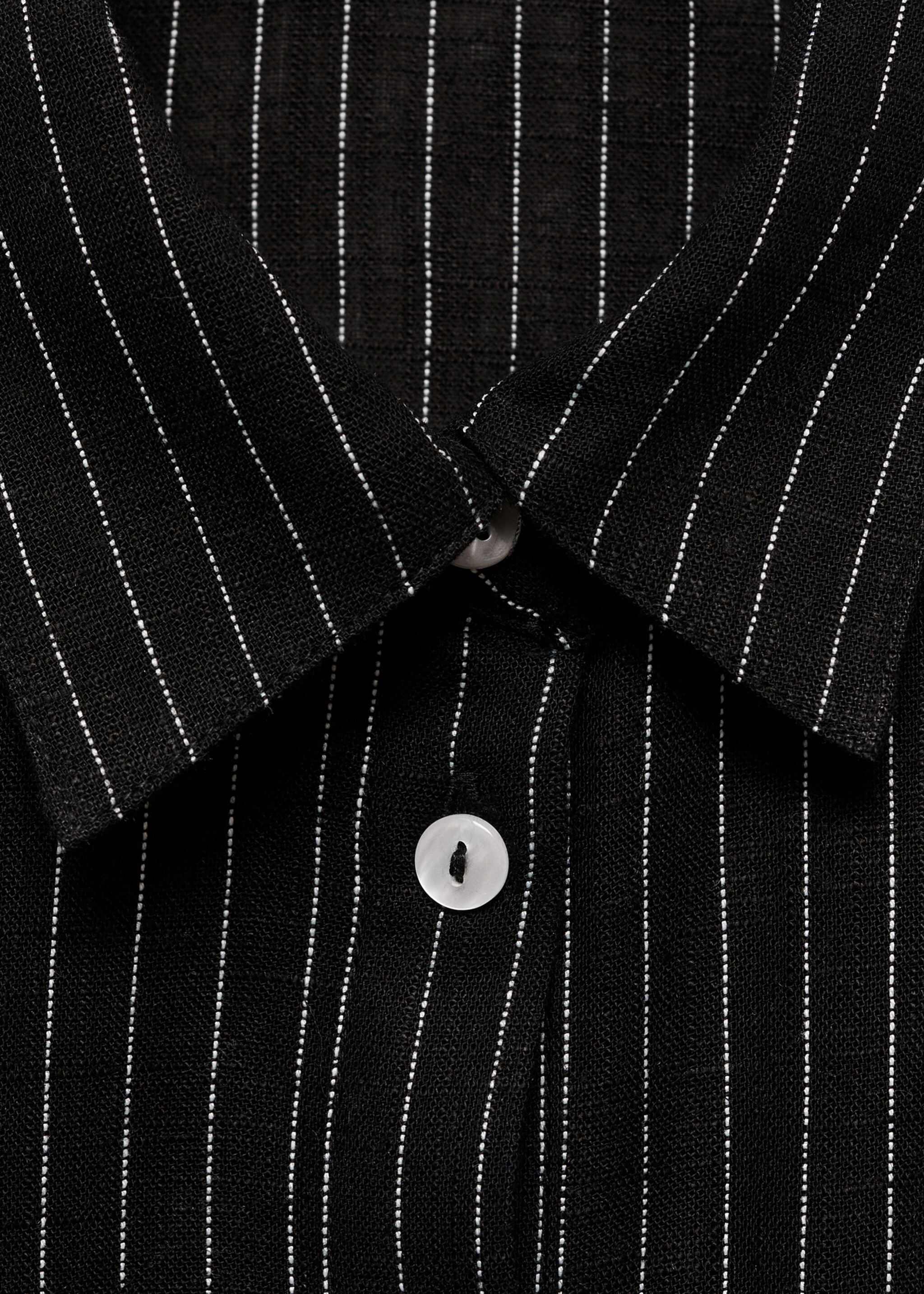 Chemise rayures nœud - Détail de l'article 8, Noir. Ref: 87044779-00.