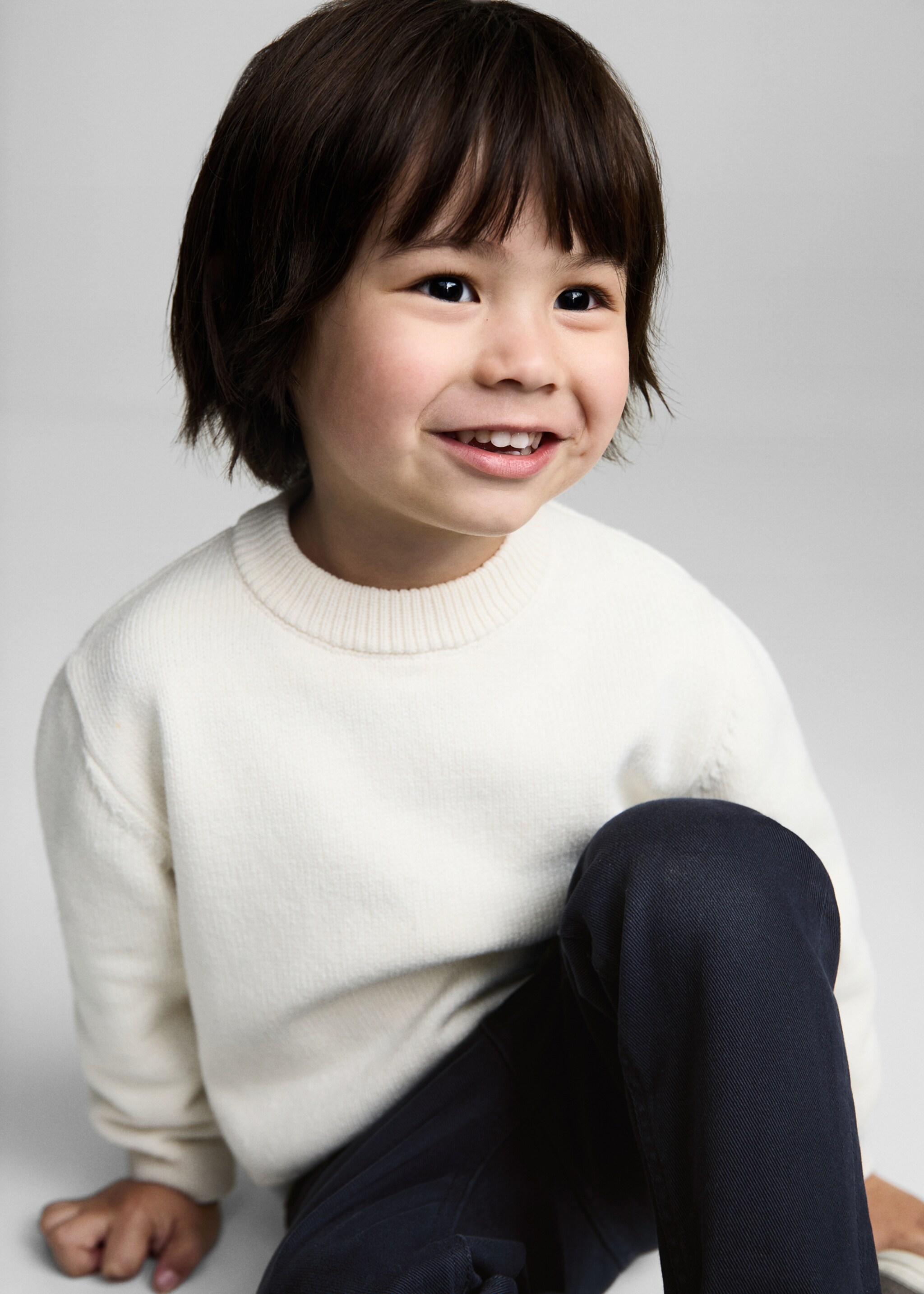 Pantalón chino algodón - Detalle del artículo 2, Azul marino oscuro. Ref: 87044792-00.