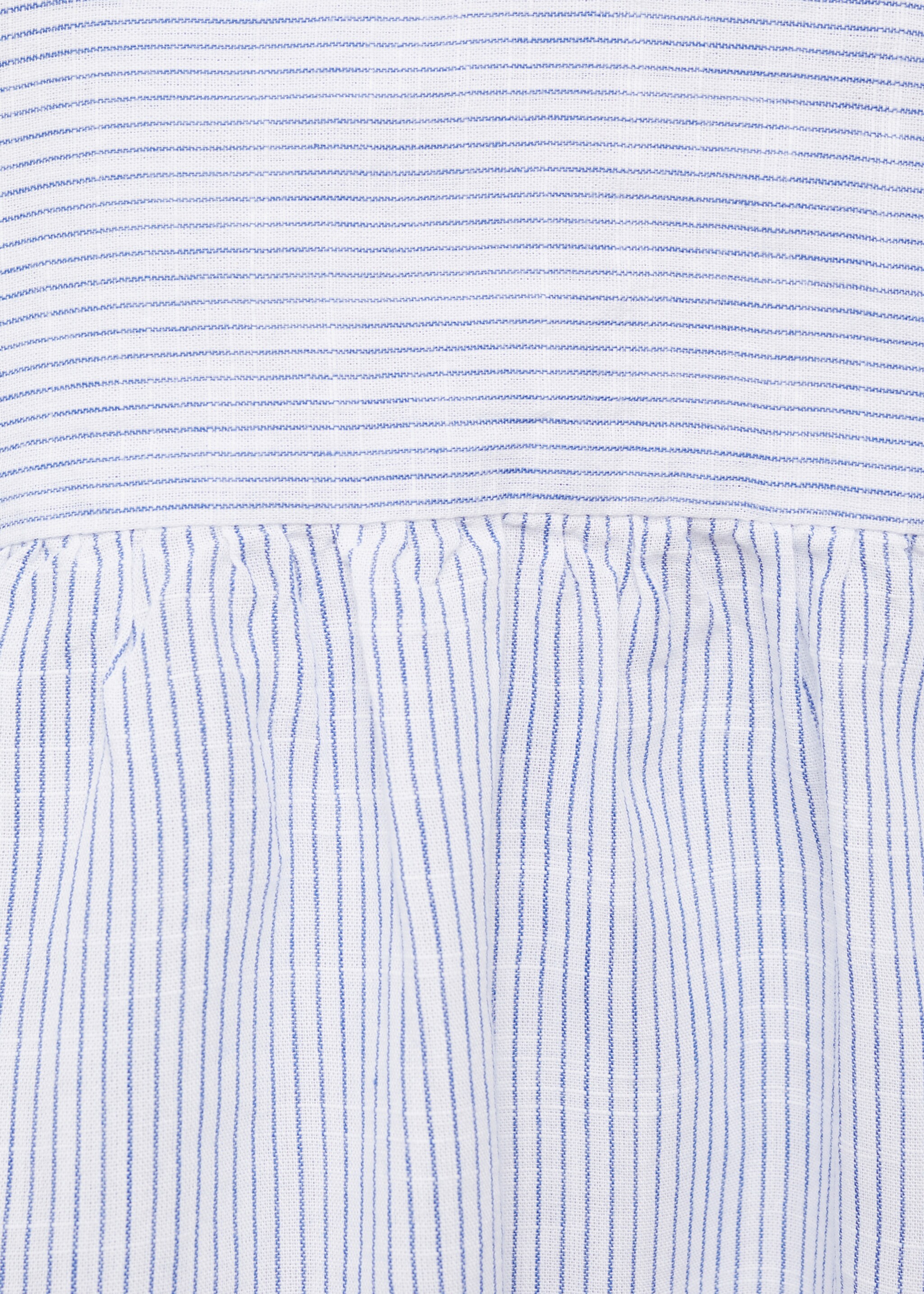 Striped voile blouse - Details of the article 0, Indigo Blue. Ref: 87044795-00.