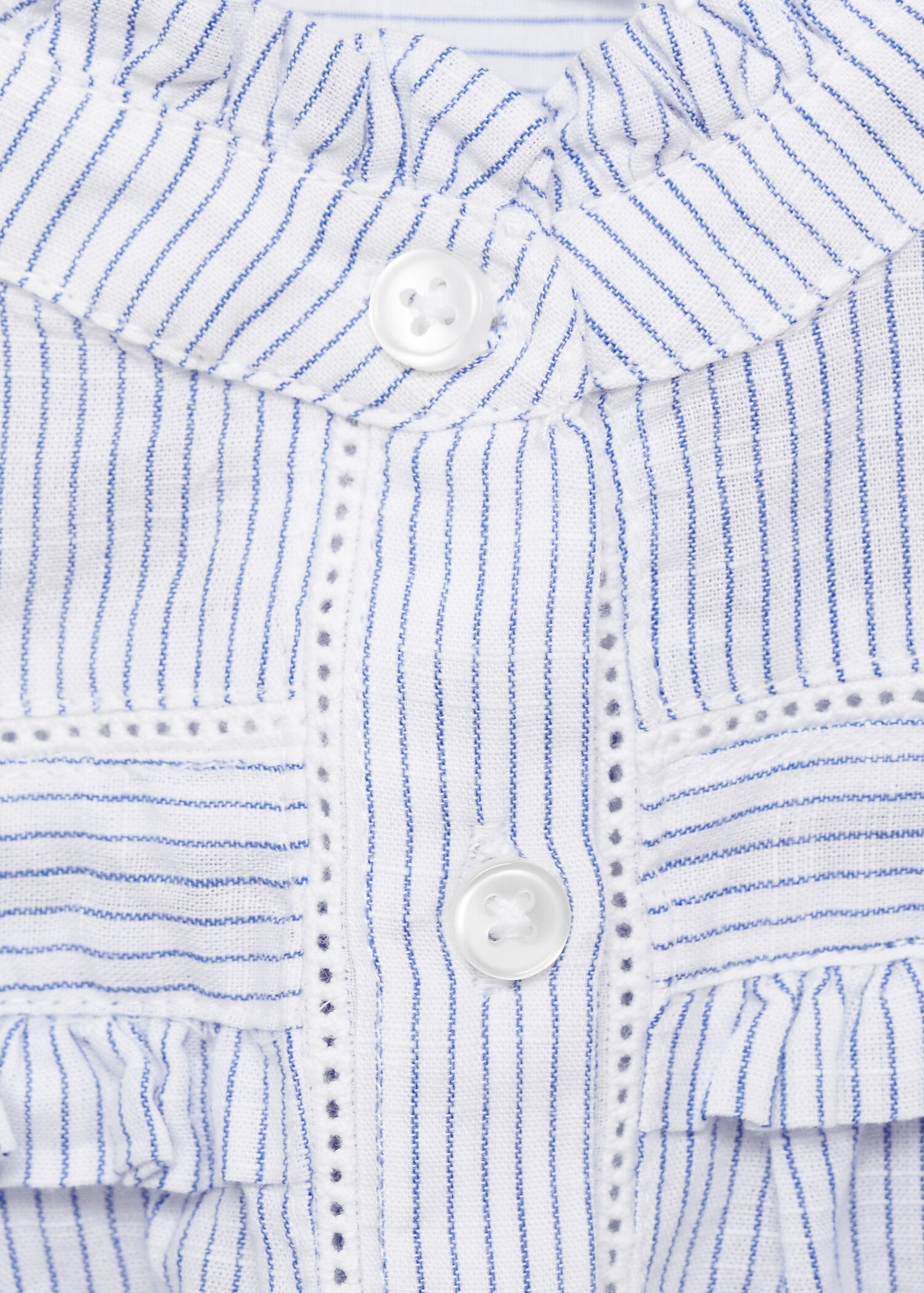 Striped voile blouse - Details of the article 8