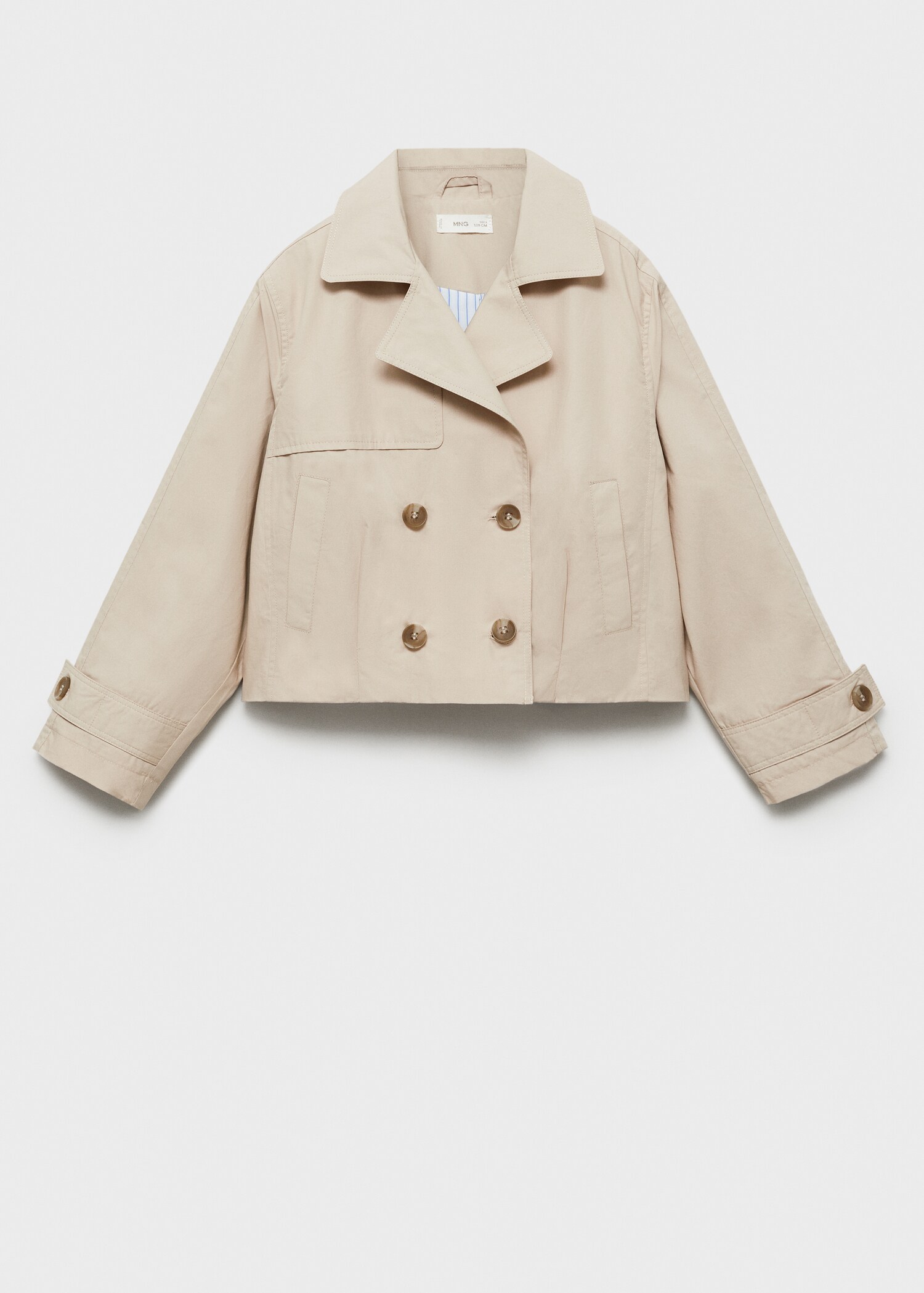 Double-breasted cropped jacket - Article without model