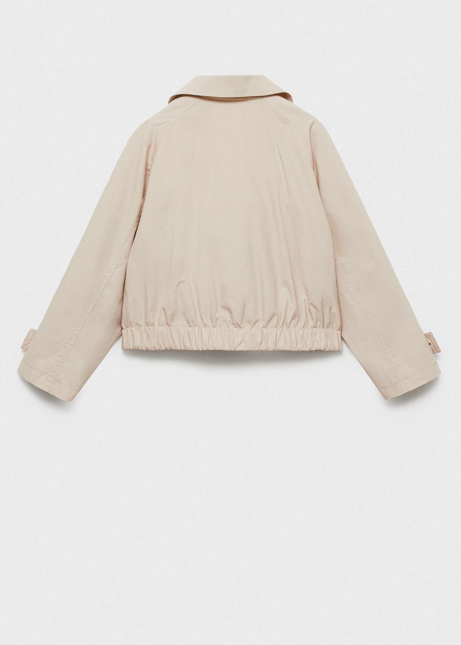 Double-breasted cropped jacket - Reverse of the article