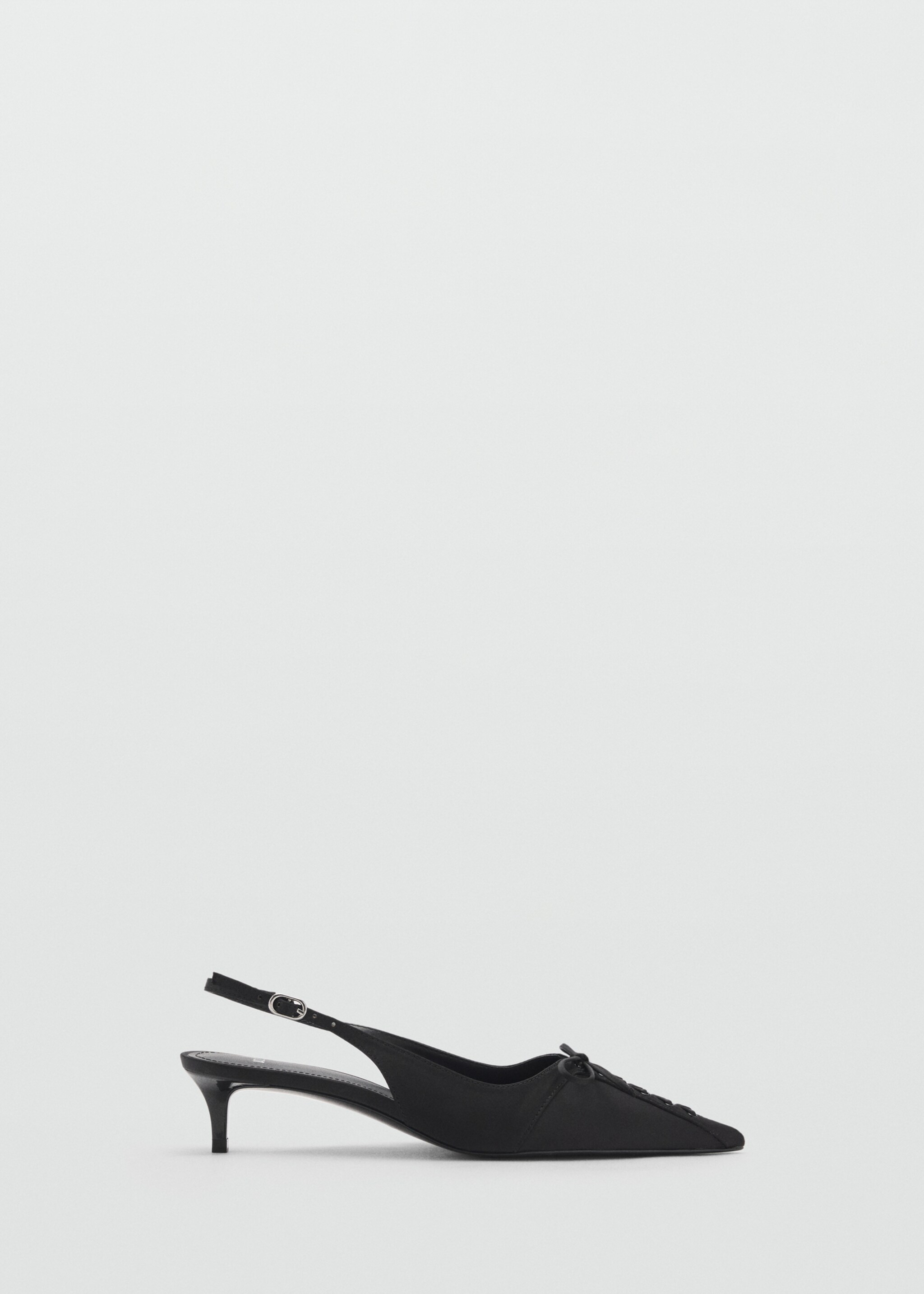 Spitz zulaufende Pumps mit Schleife - Artikel ohne Model, Schwarz. Ref: 87044805-00.