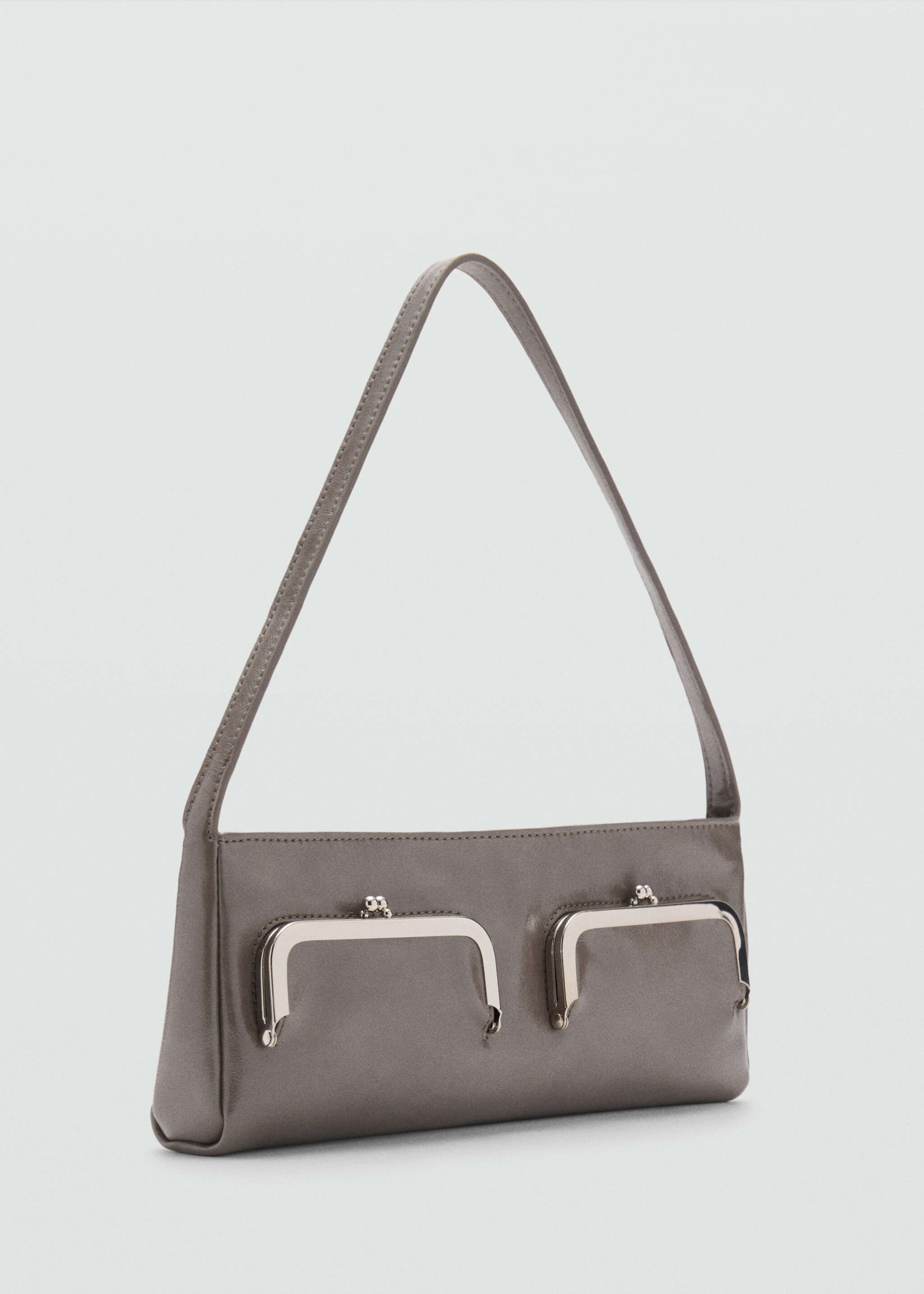 Shoulder bag with pochette pockets - Medium plane, Medium Grey. Ref: 87044806-00.