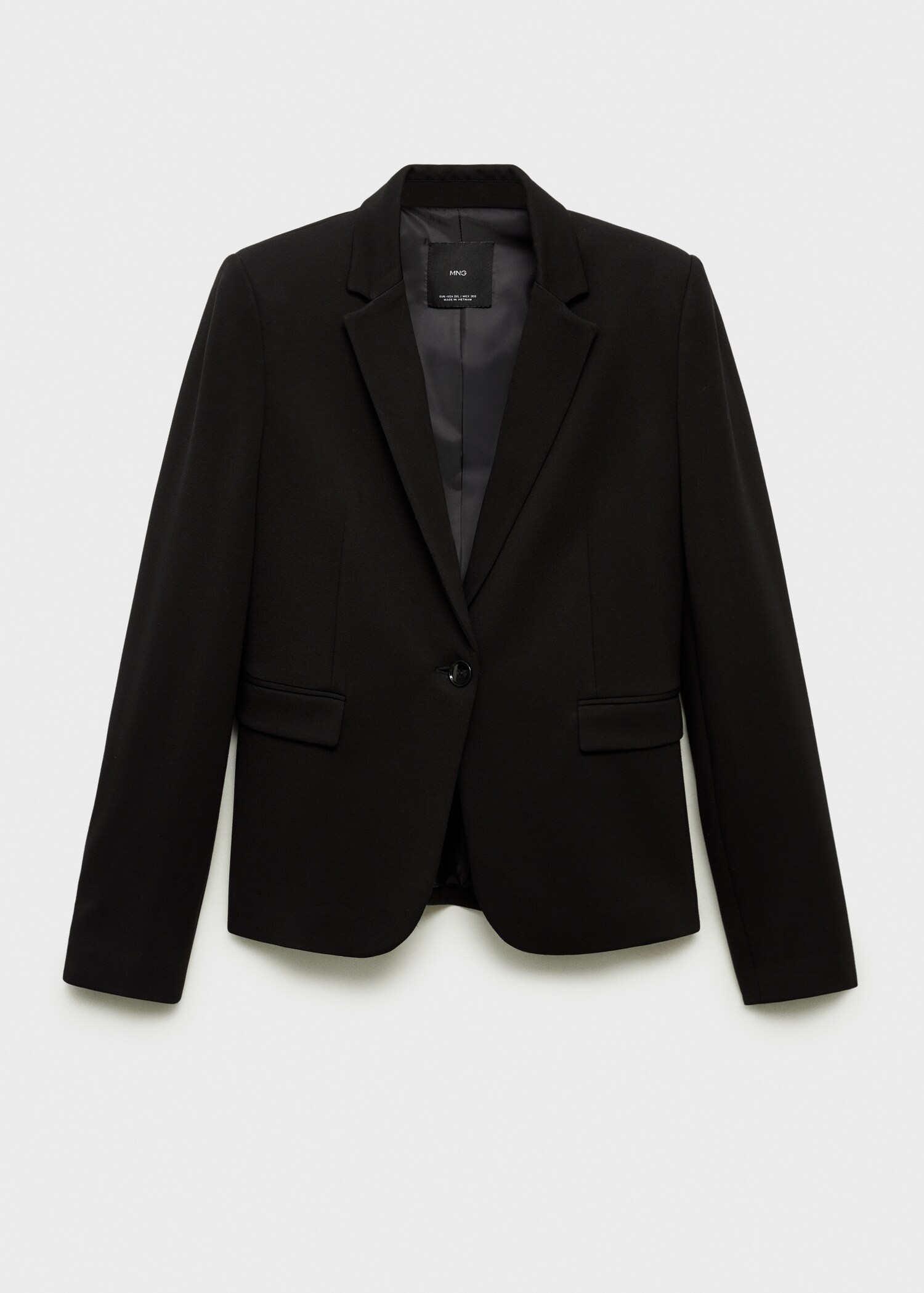 Suit blazer with flap pockets - Article without model