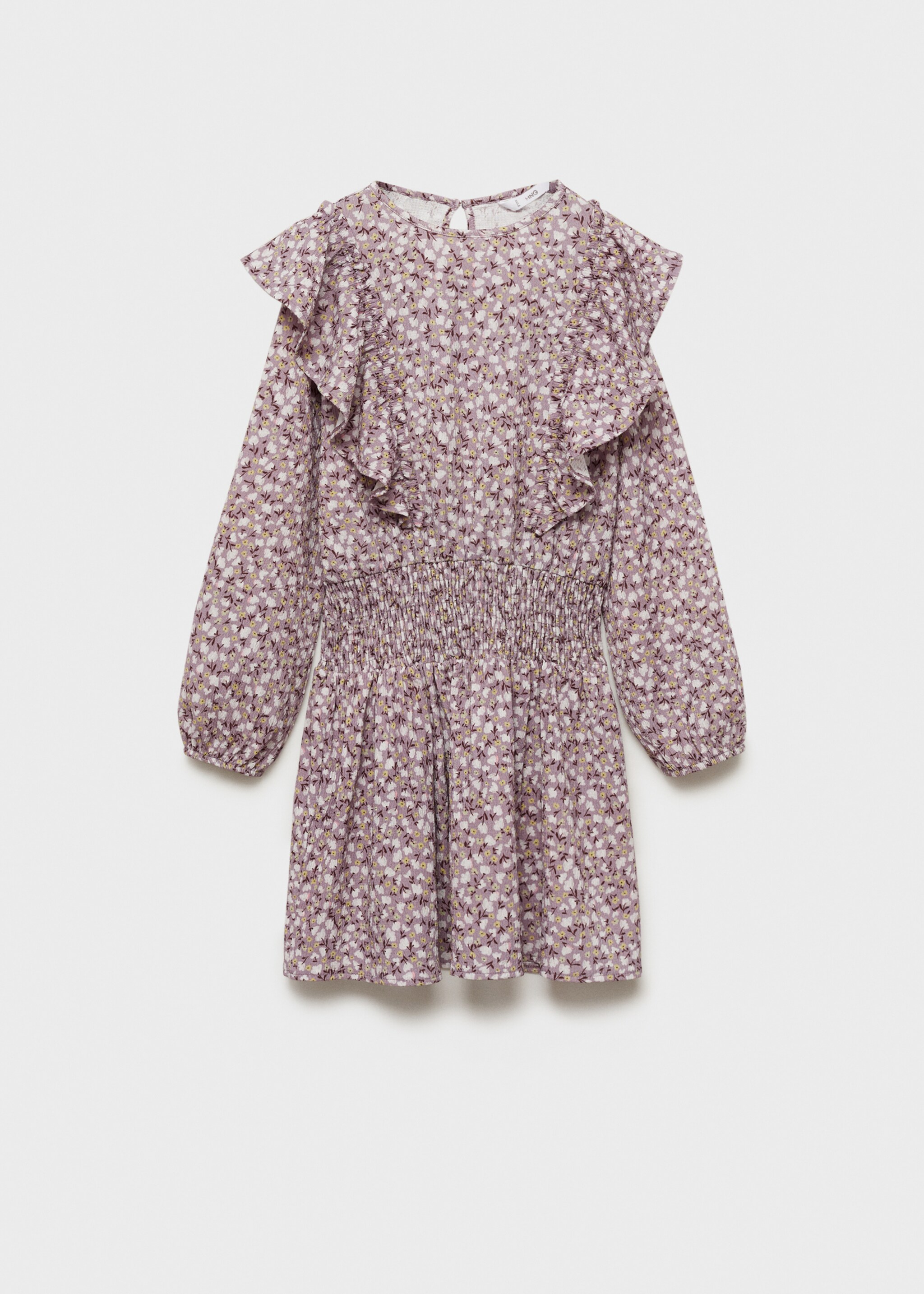 Ruffled floral dress - Article without model, Lavender. Ref: 87044809-00.