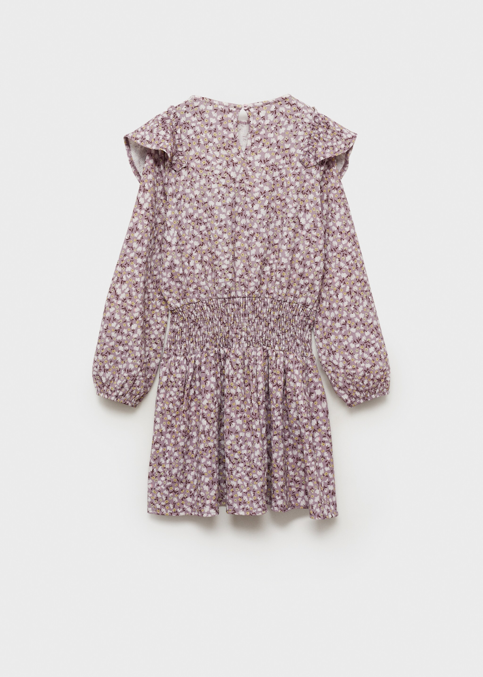 Ruffled floral dress - Reverse of the article, Lavender. Ref: 87044809-00.