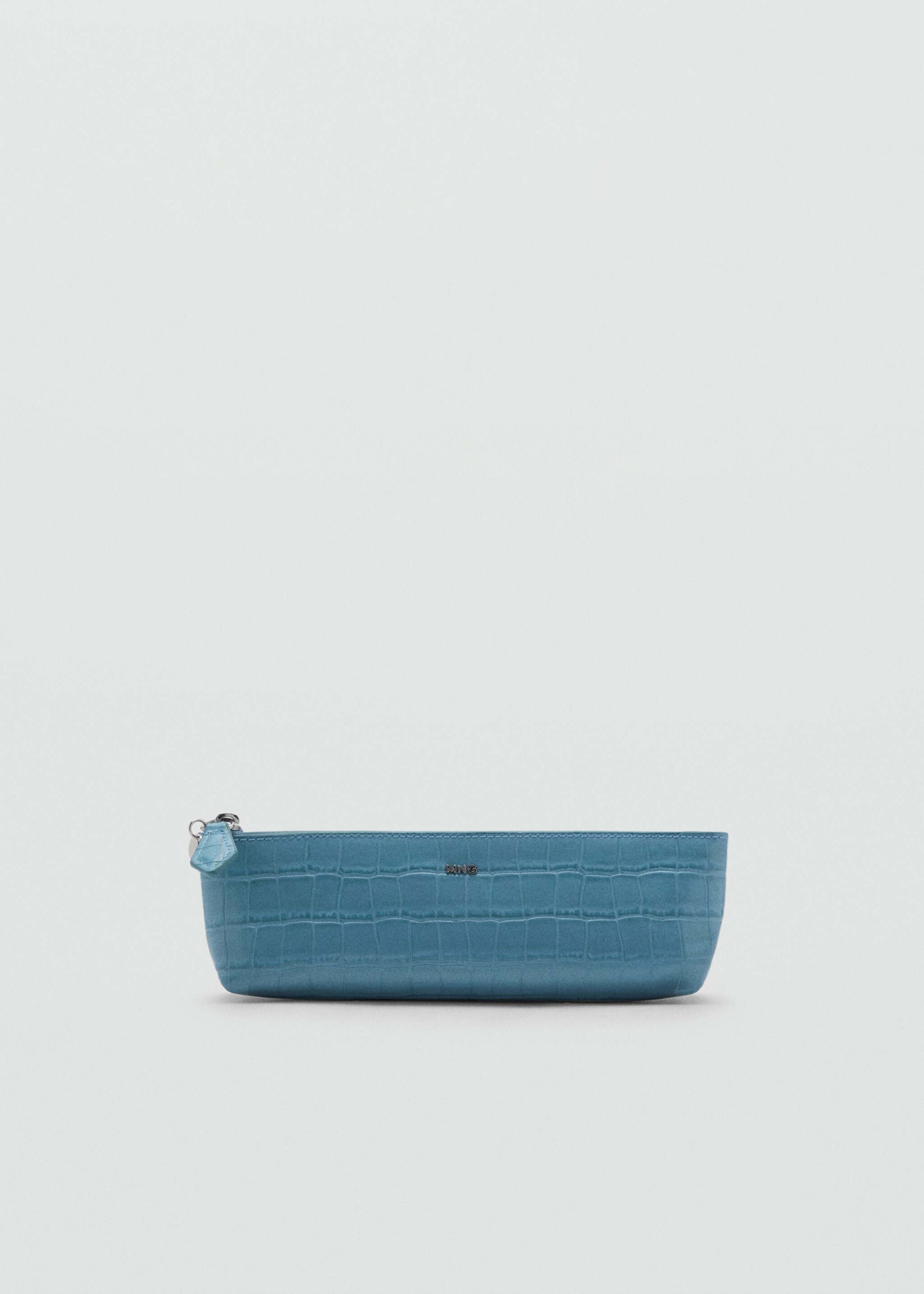 Etui mit Krokoleder-Effekt - Artikel ohne Model, Blau. Ref: 87044810-00.