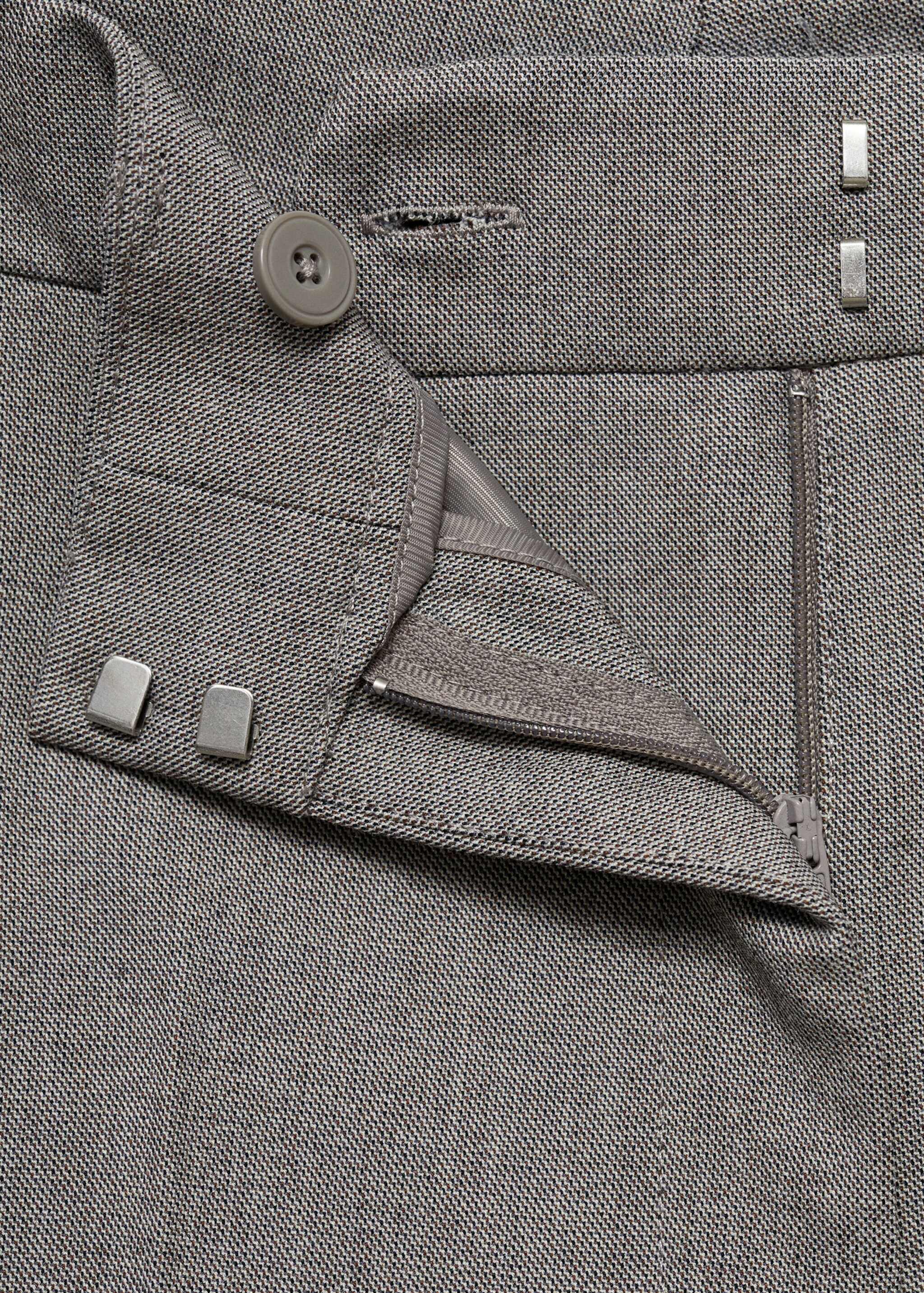 Gerade Anzughose - Detail des Artikels 0, Grau. Ref: 87045140-00.