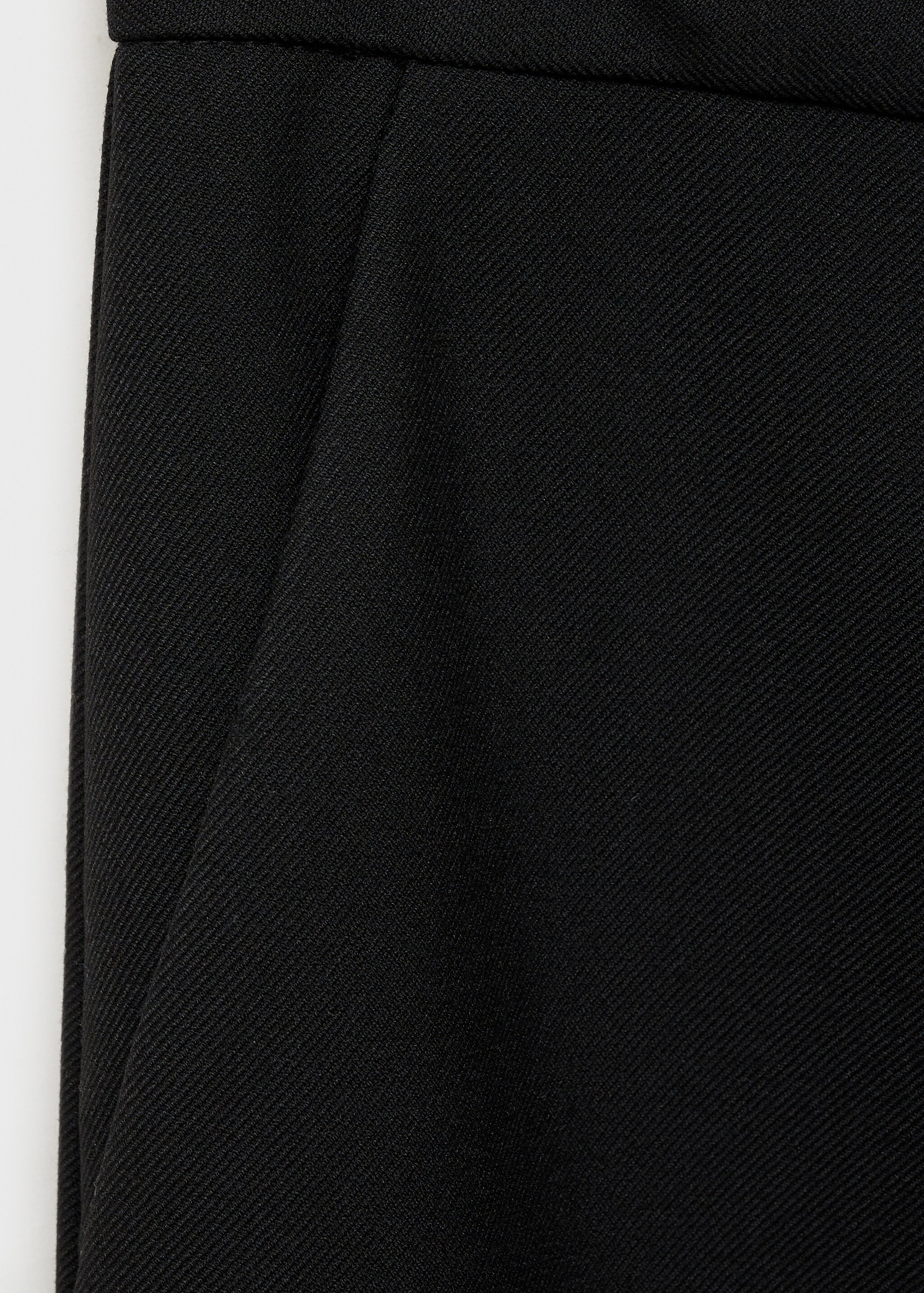 Straight suit trousers - Details of the article 0, Black. Ref: 87045140-00.
