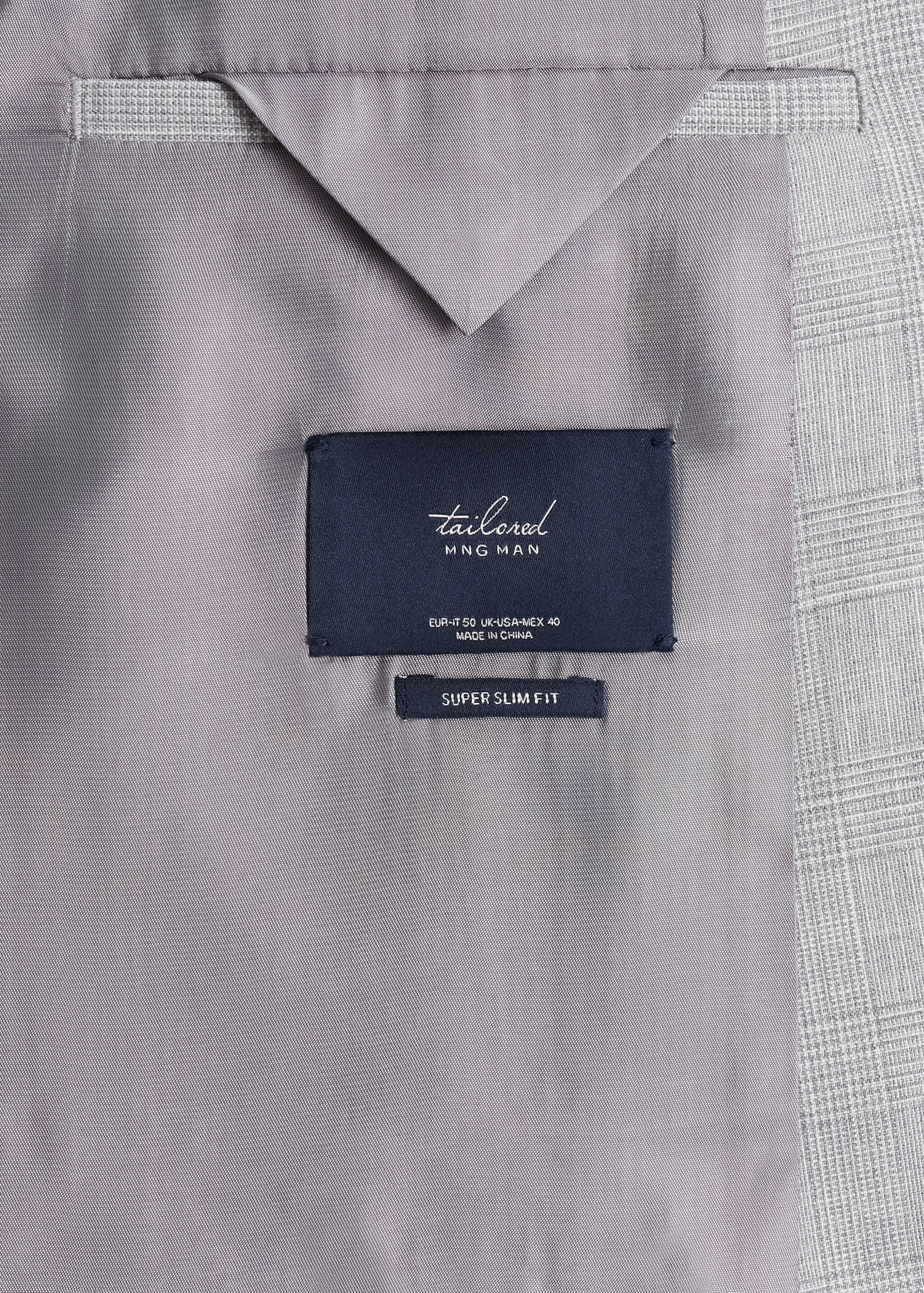 Americana traje super slim fit cuadros - Detalle del artículo 8