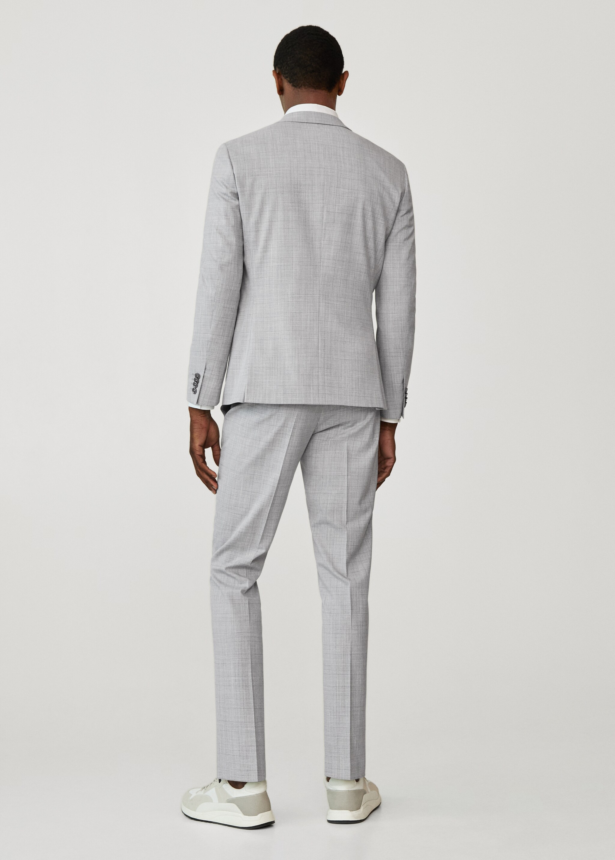 Americana traje super slim fit cuadros - Reverso del artículo