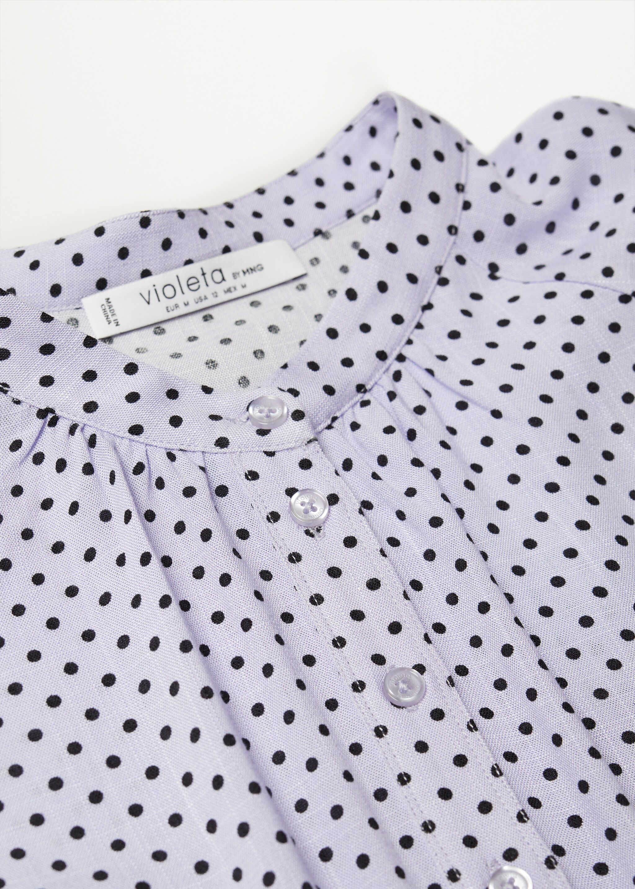 Blusa fluida estampada - Detalle del artículo 8