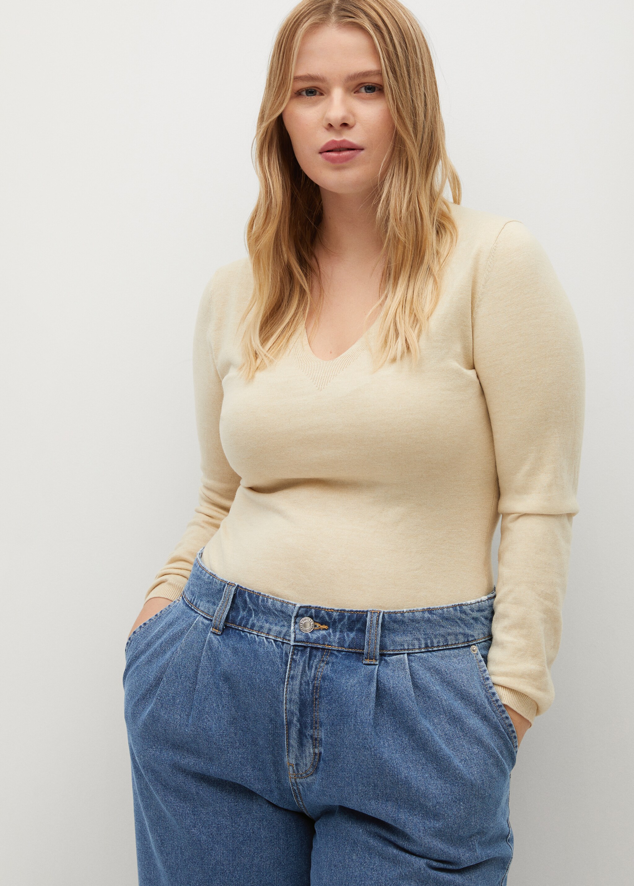 Jeans slouchy tiro medio - Detalle del artículo 2