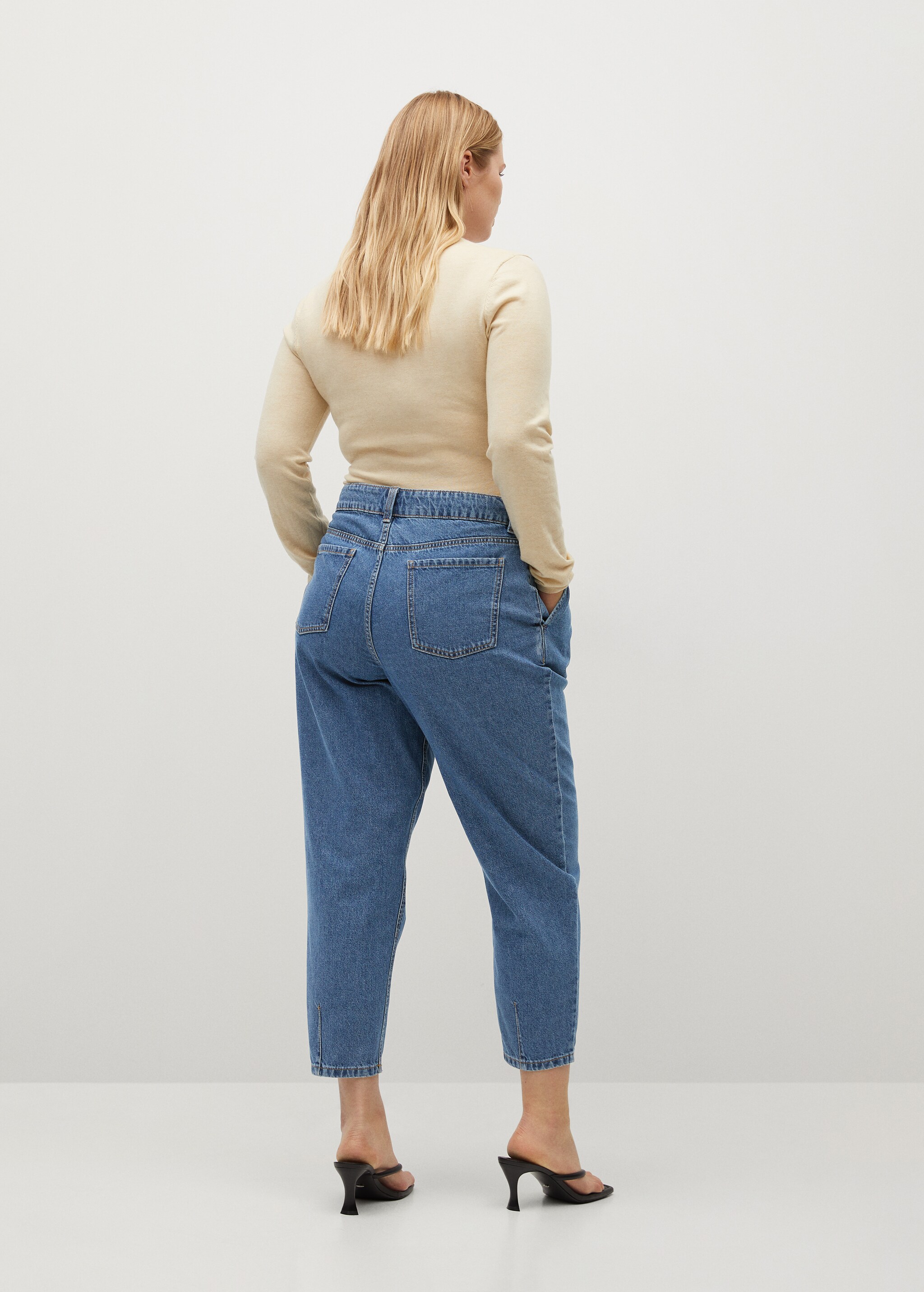 Jeans slouchy tiro medio - Reverso del artículo