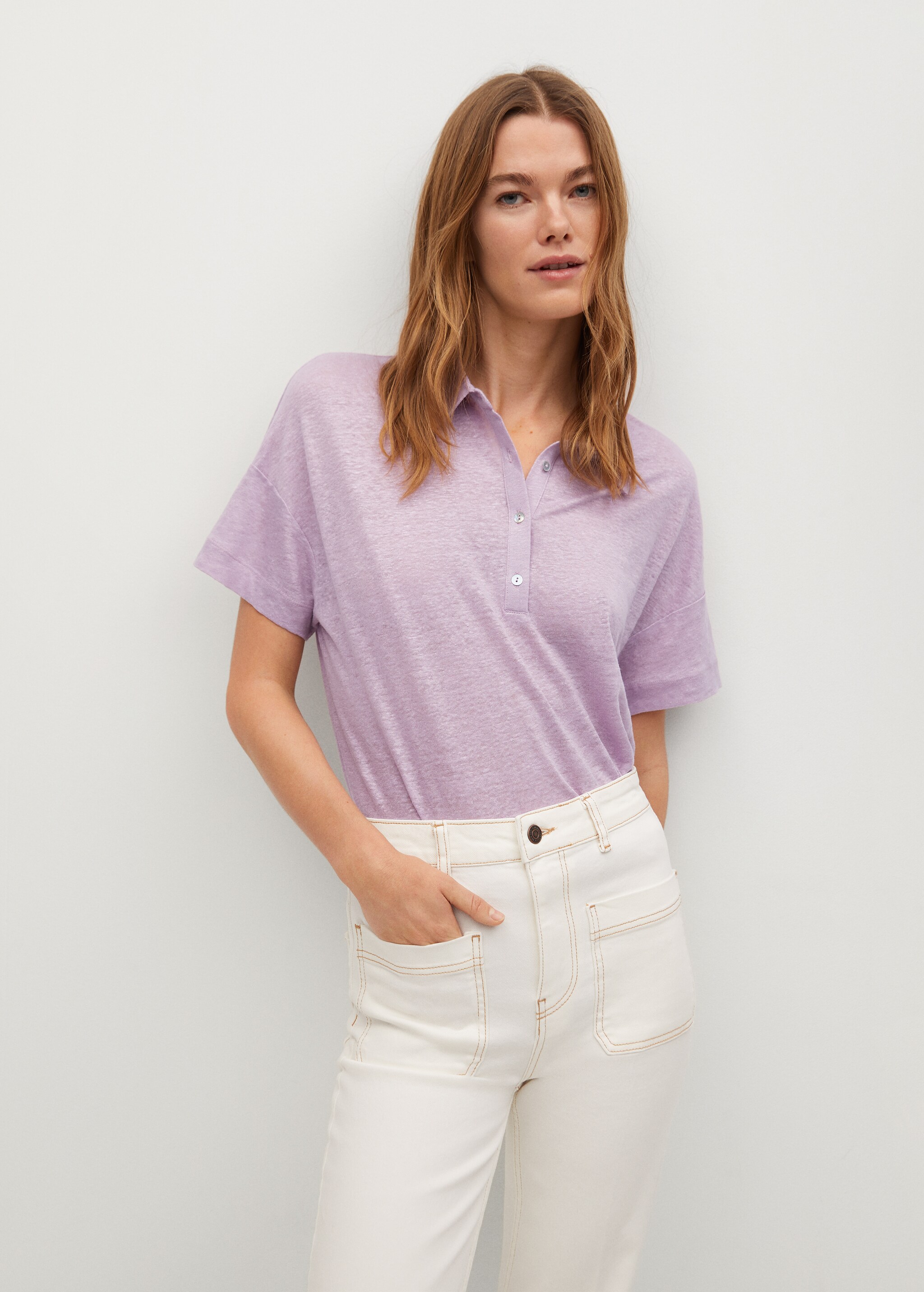Polo 100% lino - Plano medio