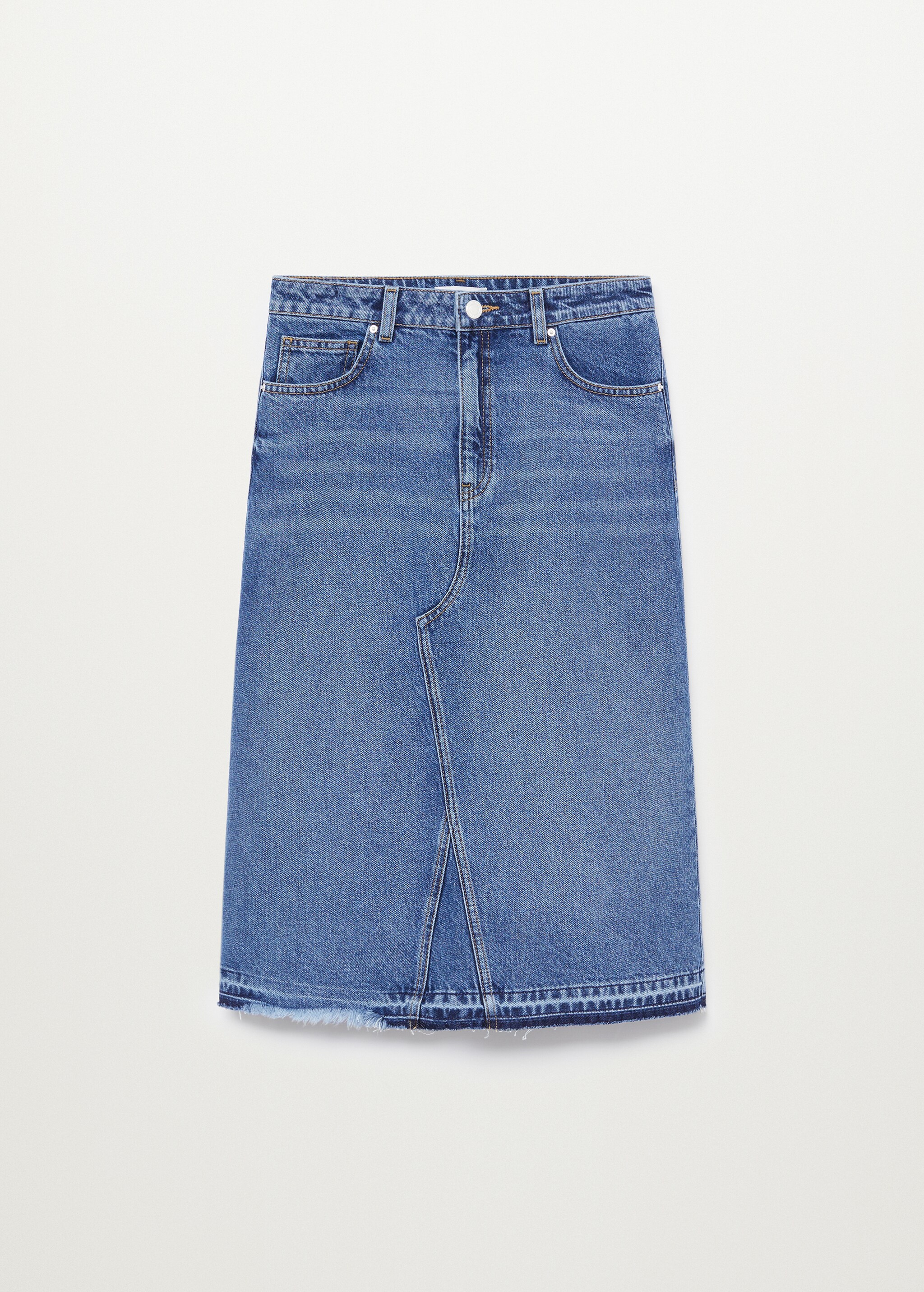 Falda denim terminaciones deshilachadas - Artículo sin modelo