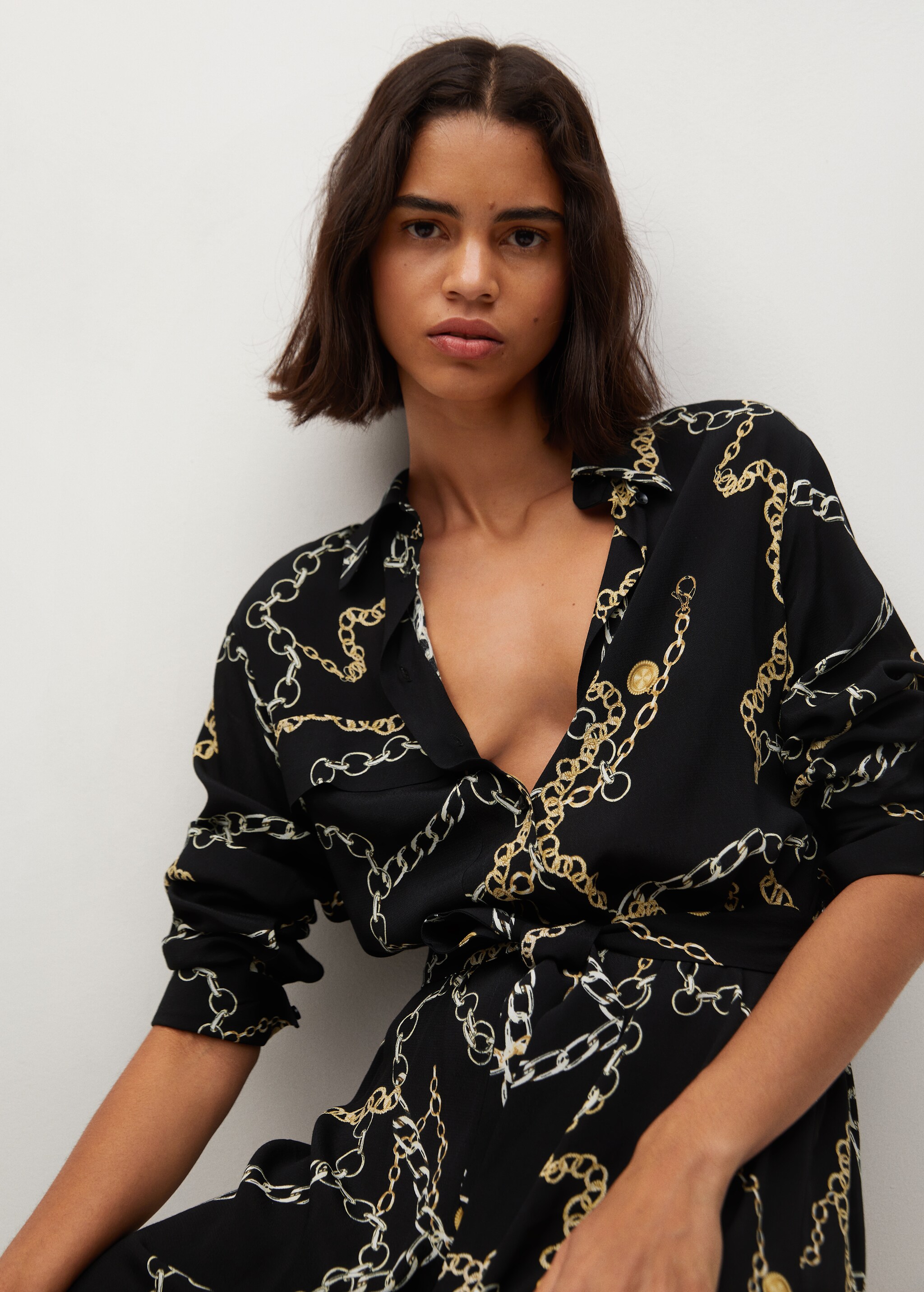 Vestido estampado cadenas - Detalle del artículo 3