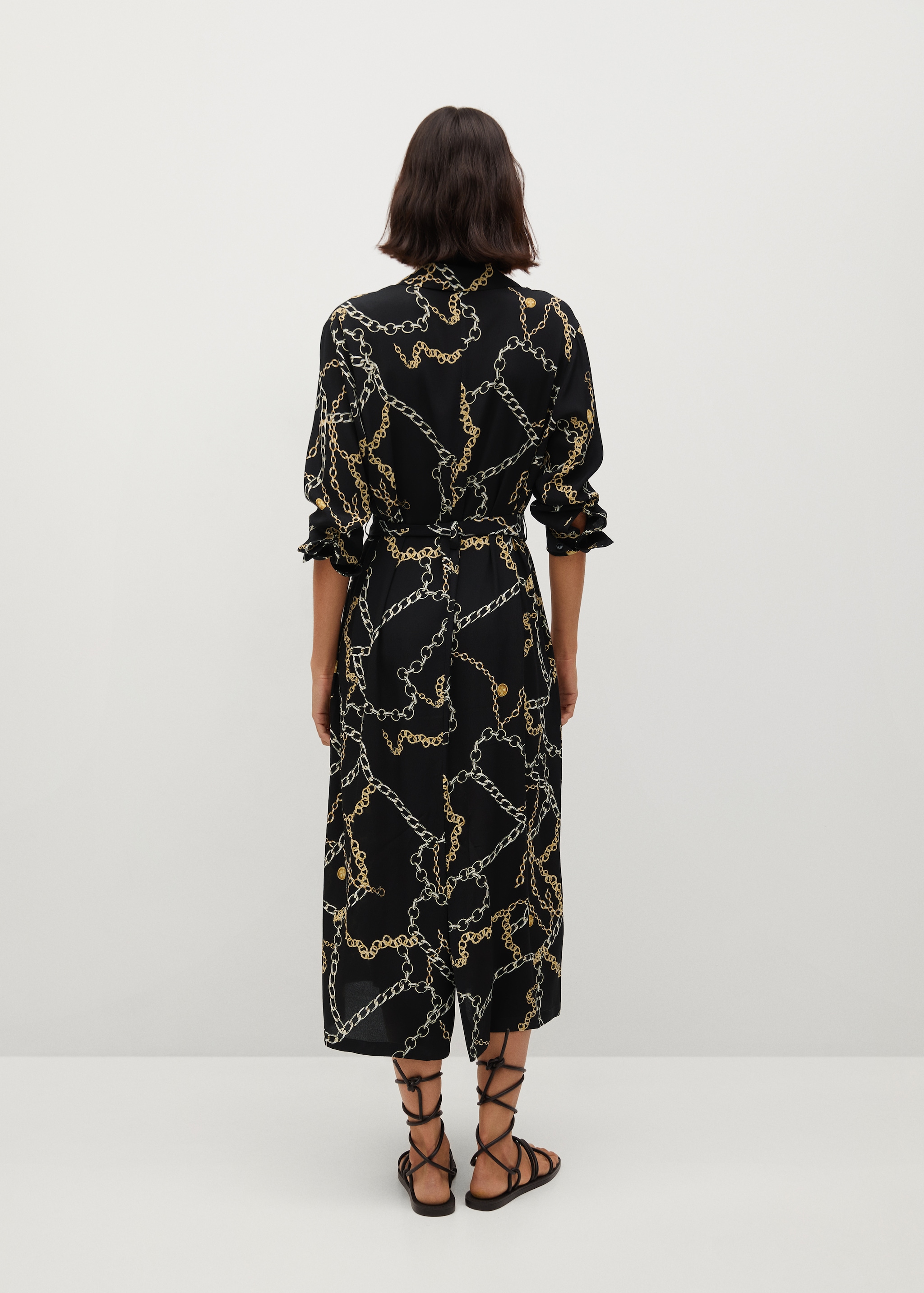 Vestido estampado cadenas - Reverso del artículo