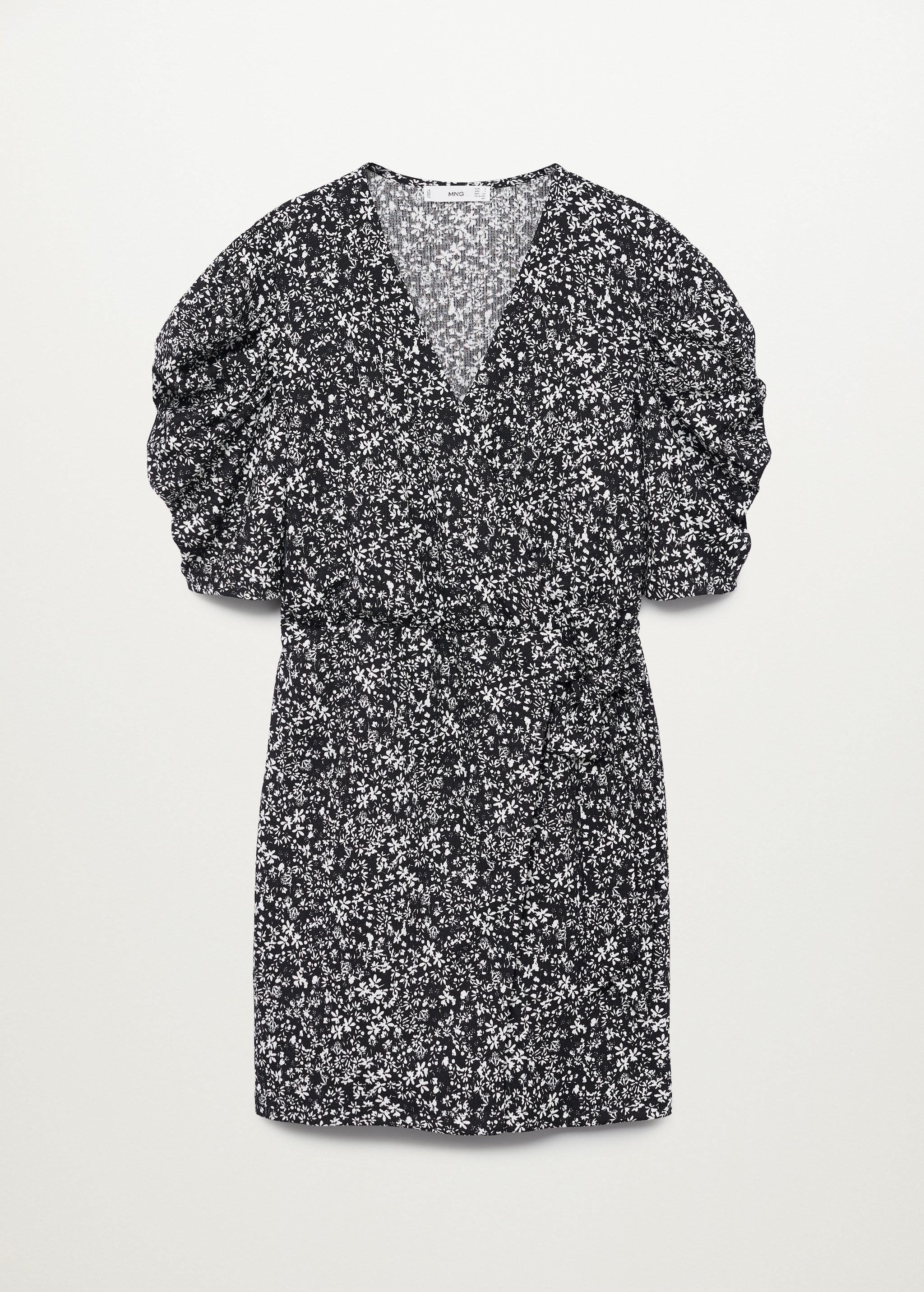Vestido estampado manga abullonada - Artículo sin modelo