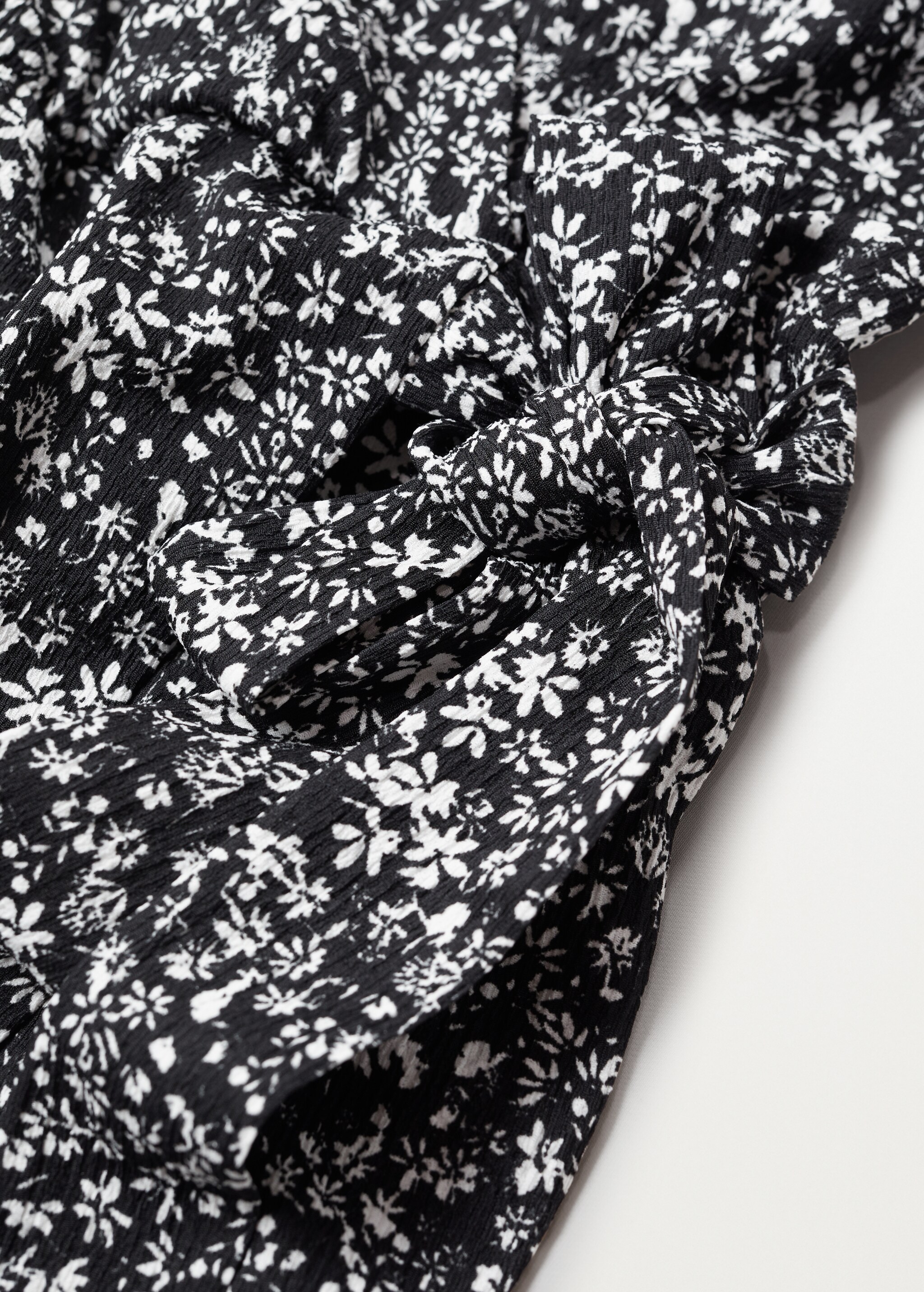 Vestido estampado manga abullonada - Detalle del artículo 8