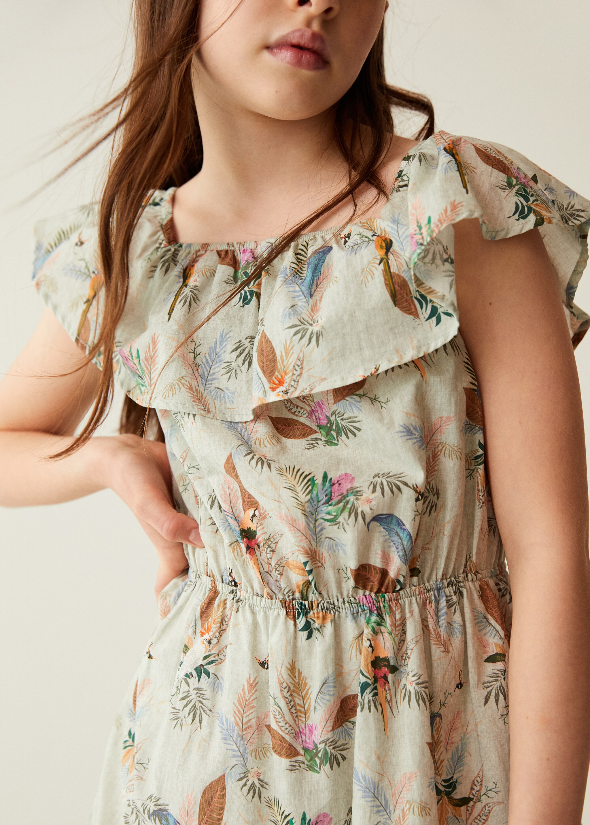 Vestido estampado tropical - Detalle del artículo 3