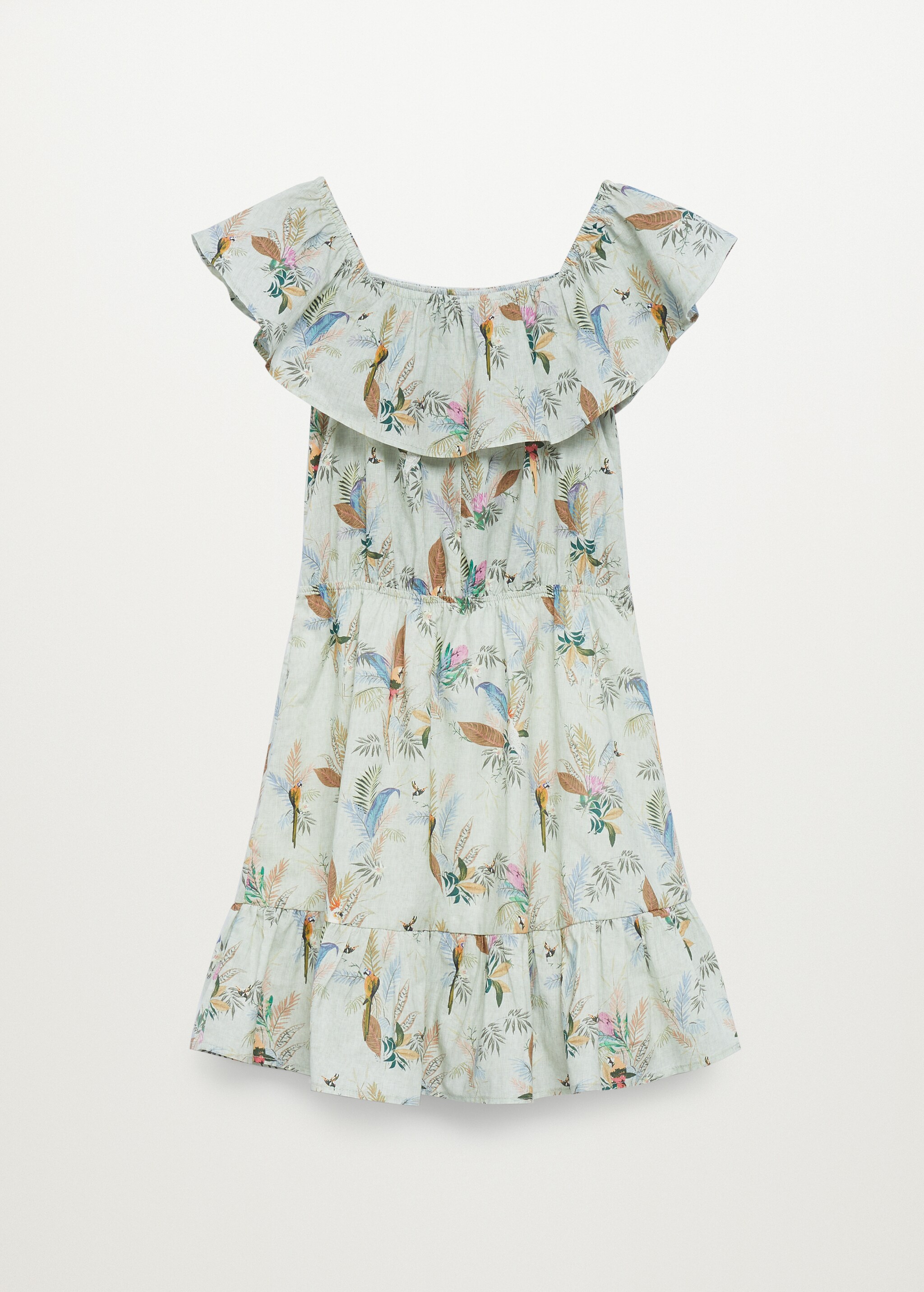 Vestido estampado tropical - Reverso del artículo