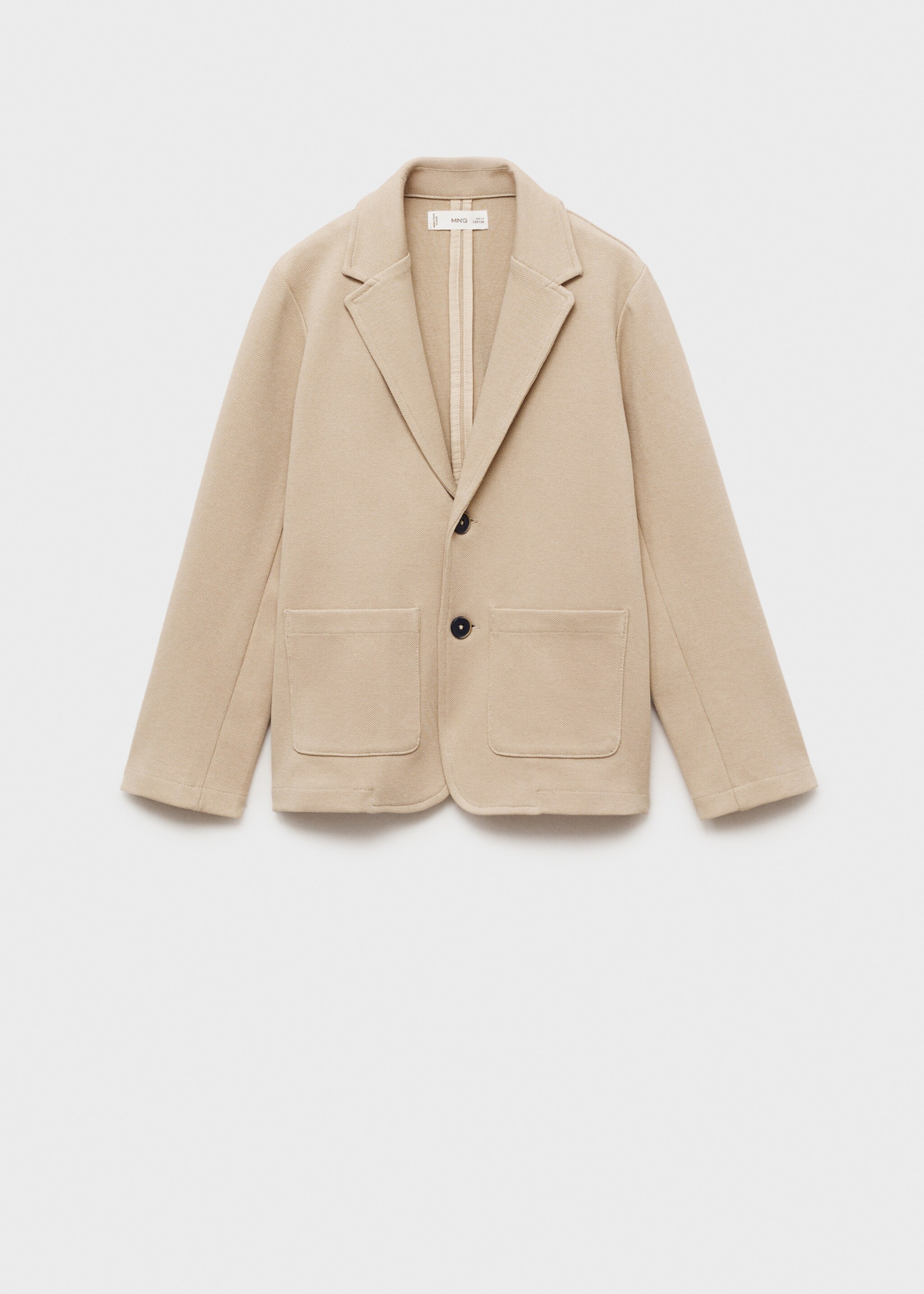 Veste piqué de coton - Article sans modèle, Sable. Ref: 87045734-00.