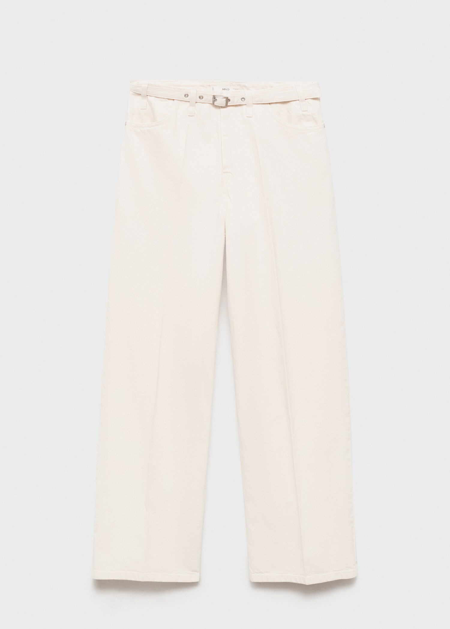 Wide-leg jeans with belt - Article without model