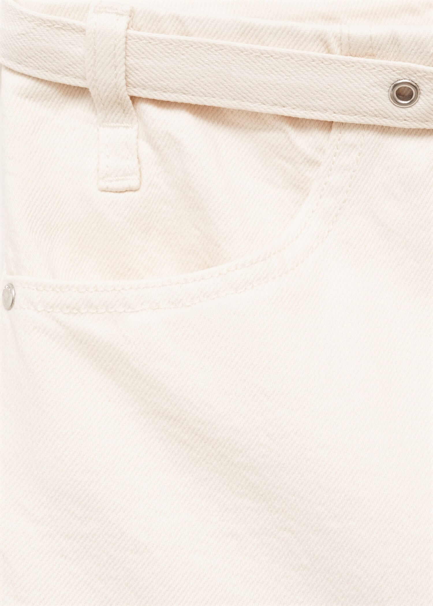 Wide-leg jeans with belt - Details of the article 8