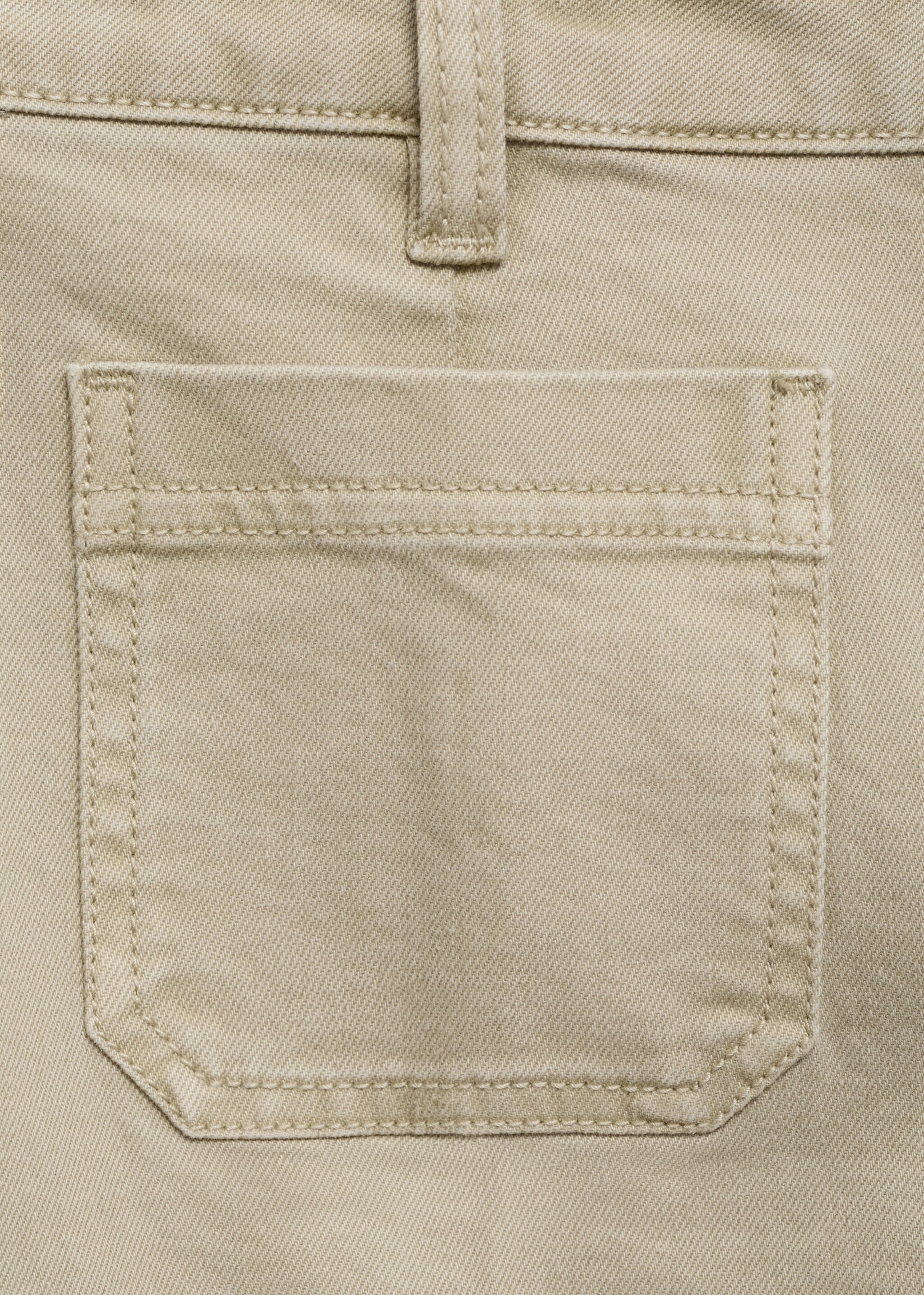 Flared cropped jeans with pockets - Details of the article 0, Pastel Green. Ref: 87045744-00.