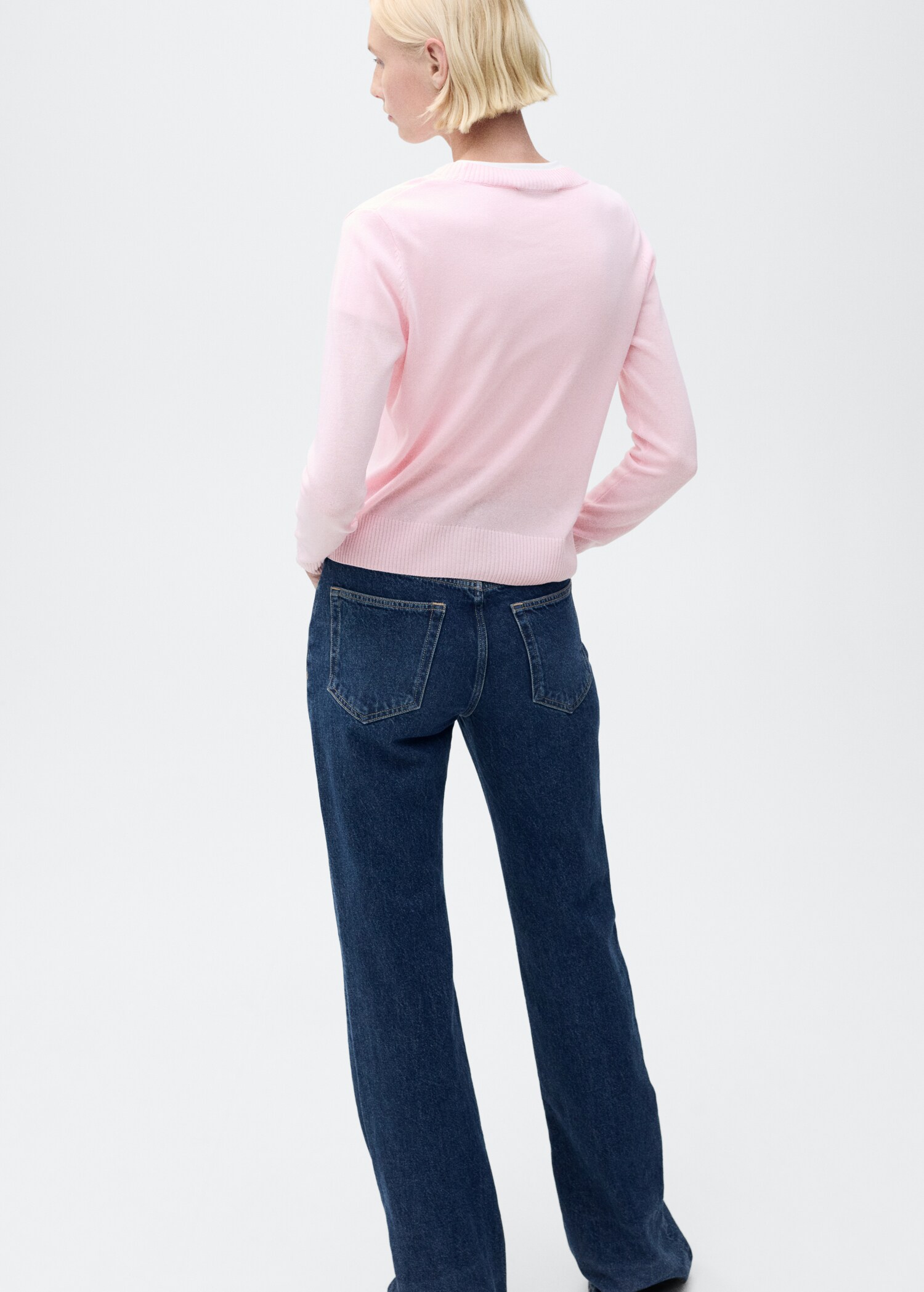 Jersey punto mezcla lino - Reverso del artículo