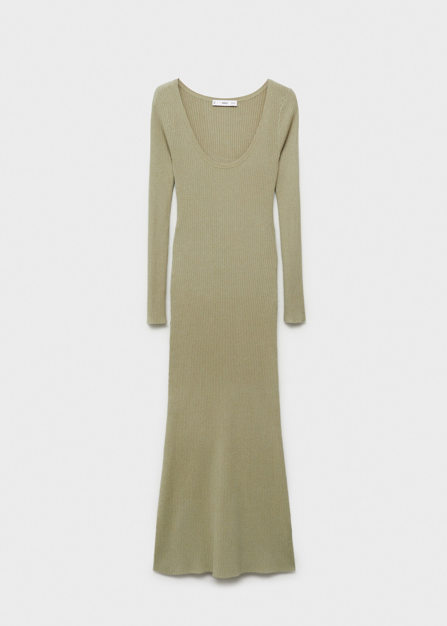 Rib-knit midi-dress - Article without model