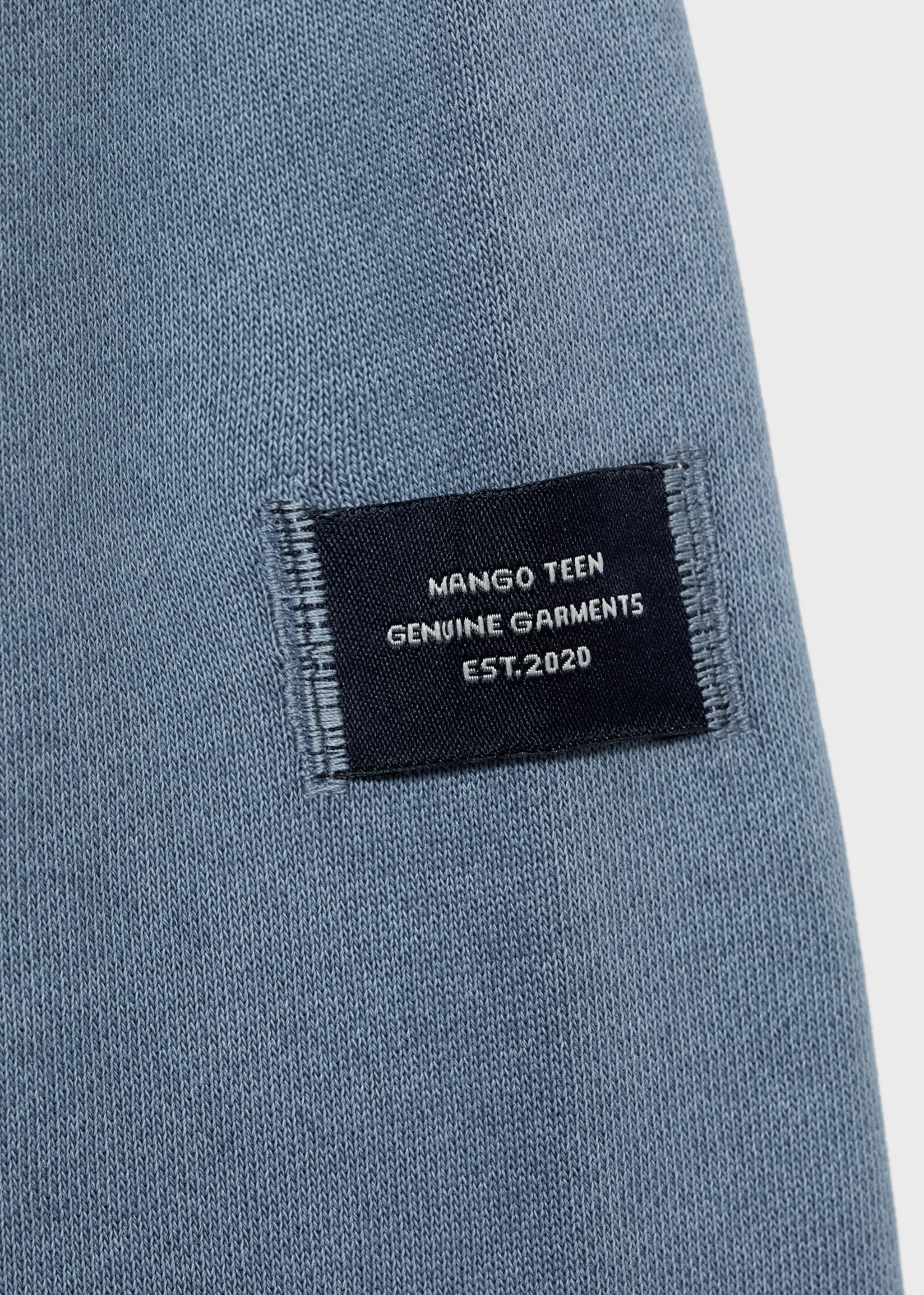 Dessuadora cotó butxaca - Detall de l'article 0, Blau. Ref: 87045751-00.