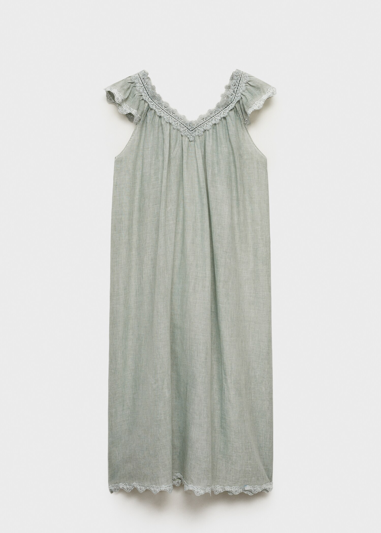 Overdyed lace cotton nightdress - Article without model