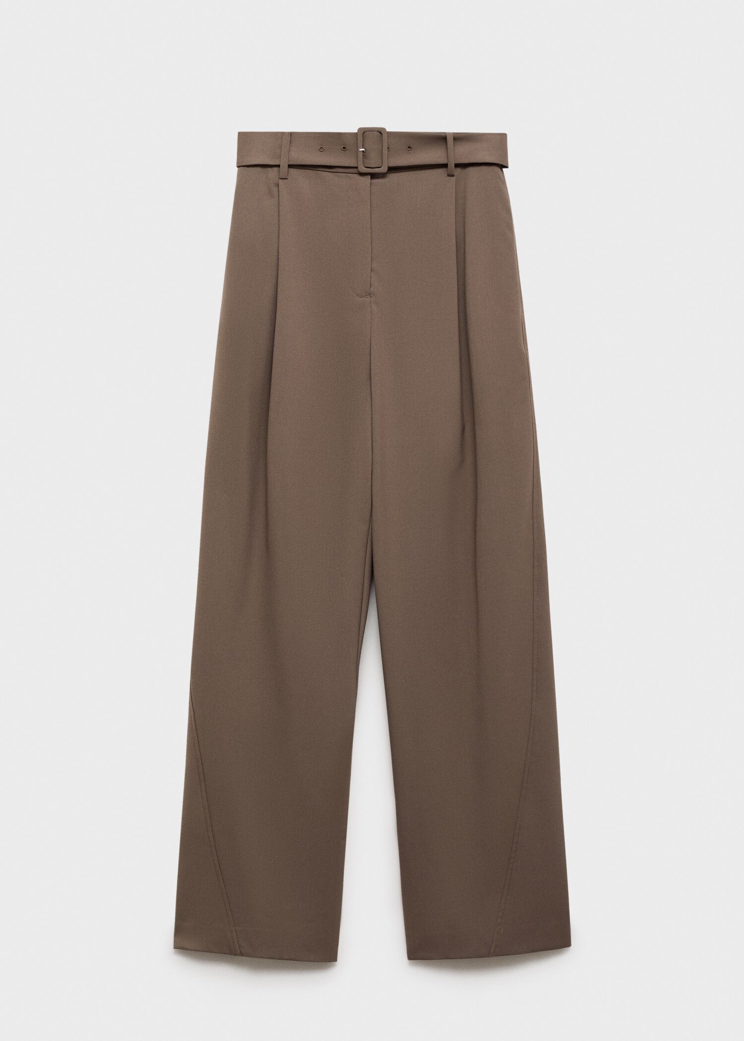 Belt straight-fit trousers - Article without model