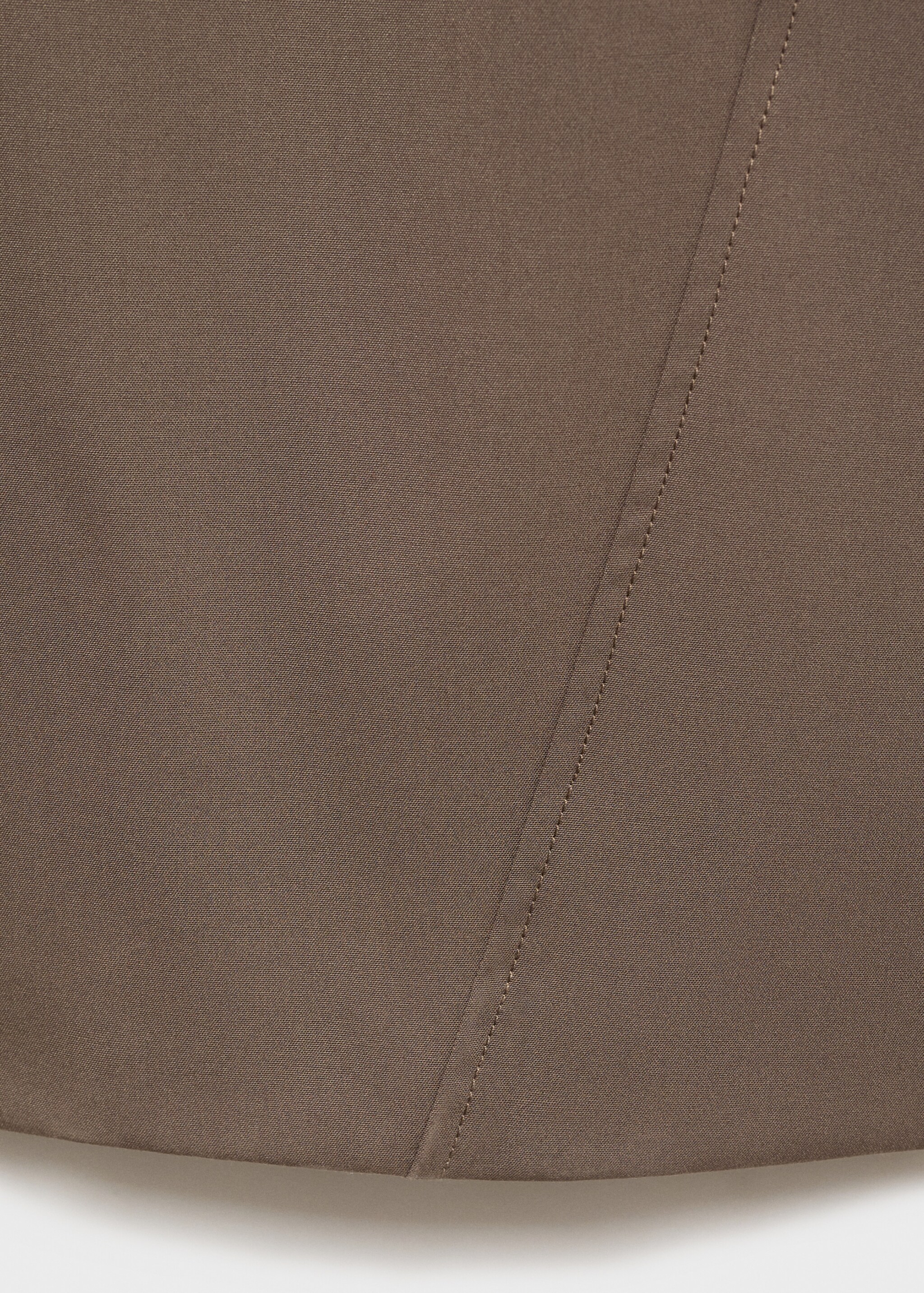 Belt straight-fit trousers - Details of the article 0, Medium Brown. Ref: 87045757-00.
