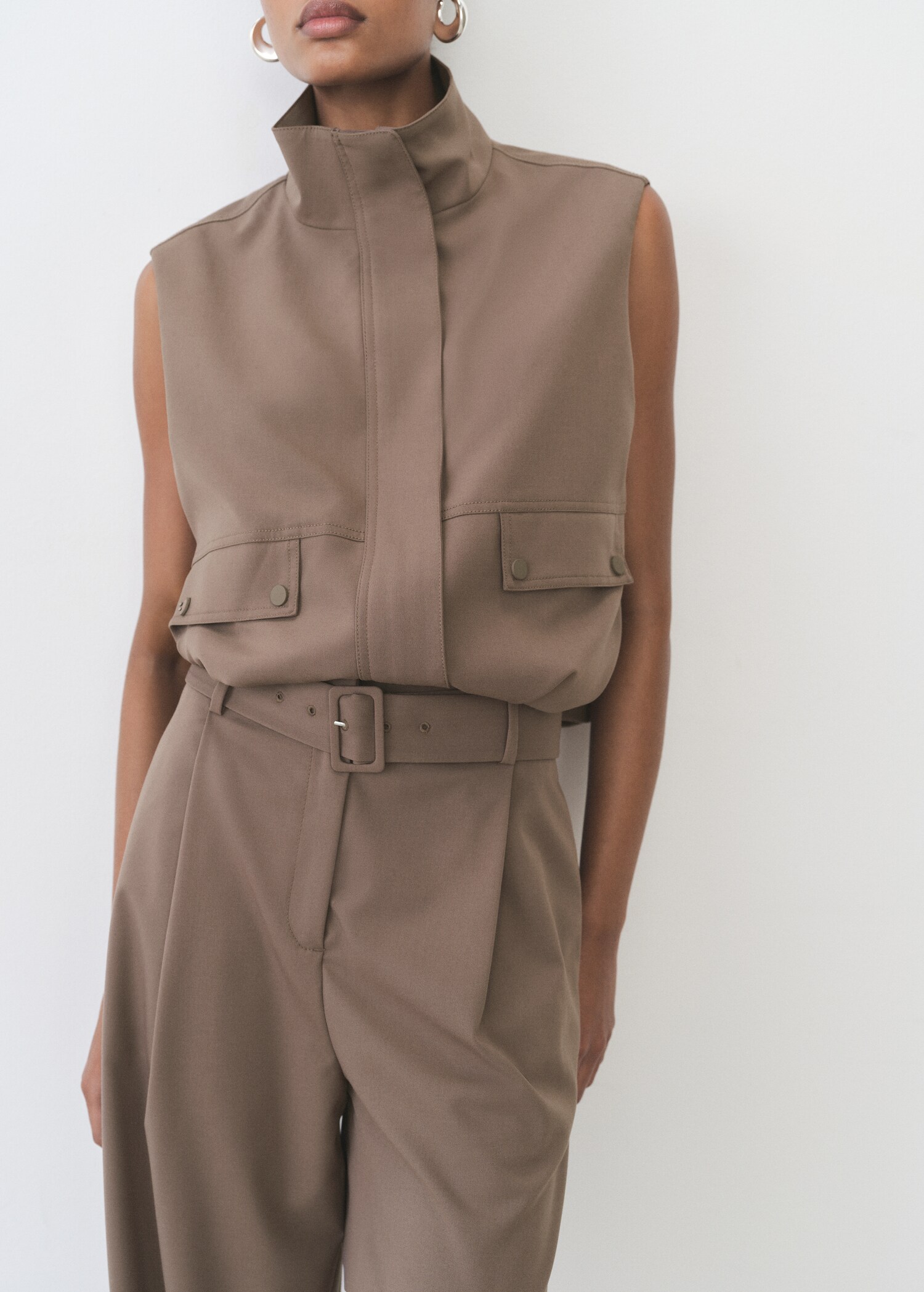 Belt straight-fit trousers - Details of the article 1