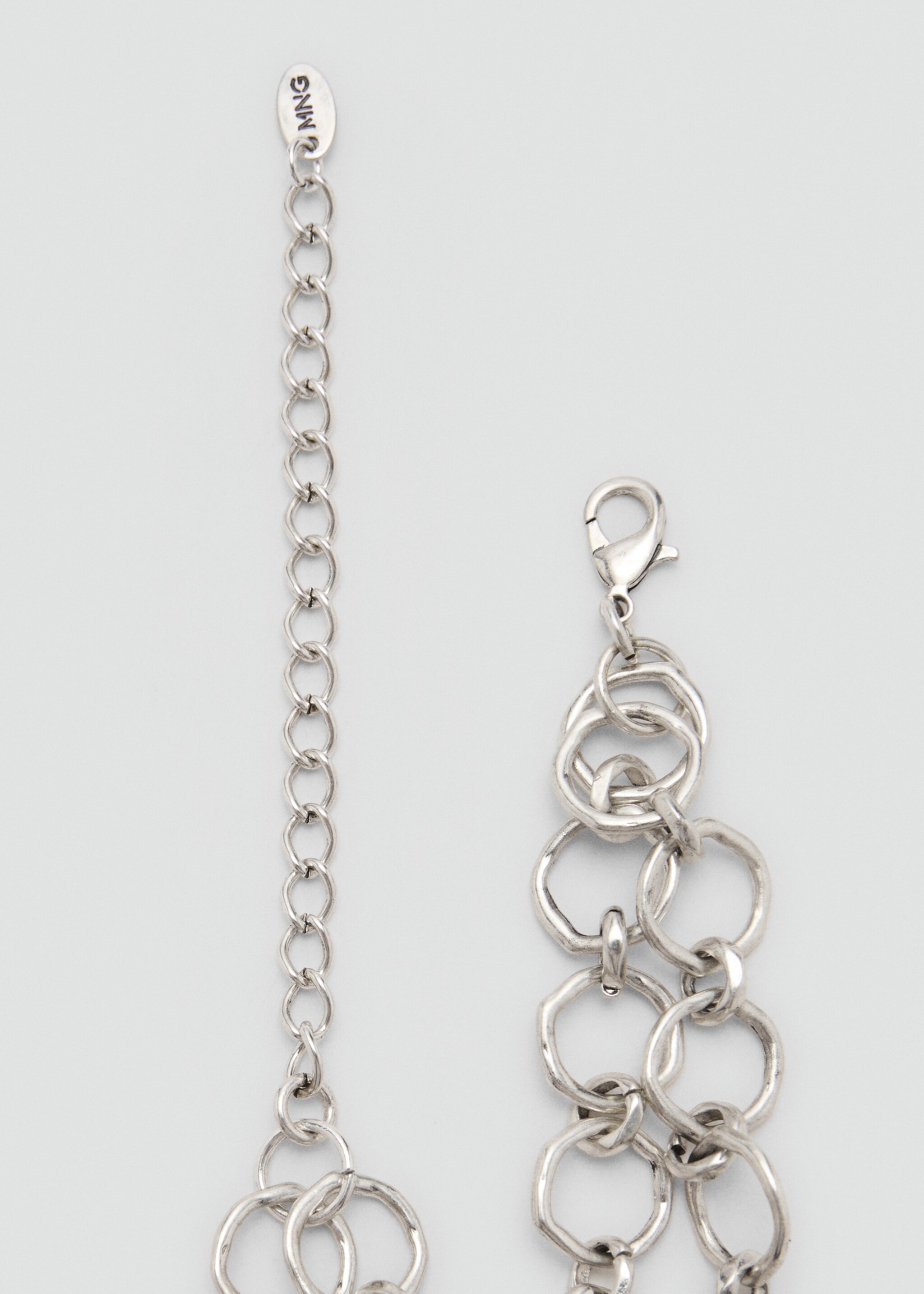 Ceinture chaîne métallique avec fleur - Détail de l'article 2, Argent. Ref: 87045761-00.