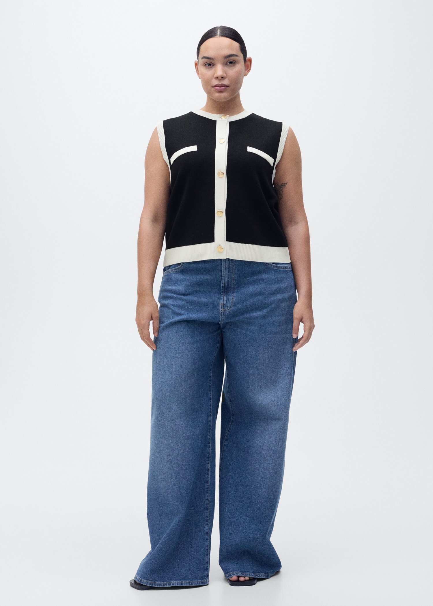 Gilet maille liserés contrastants - Détail de l'article 3