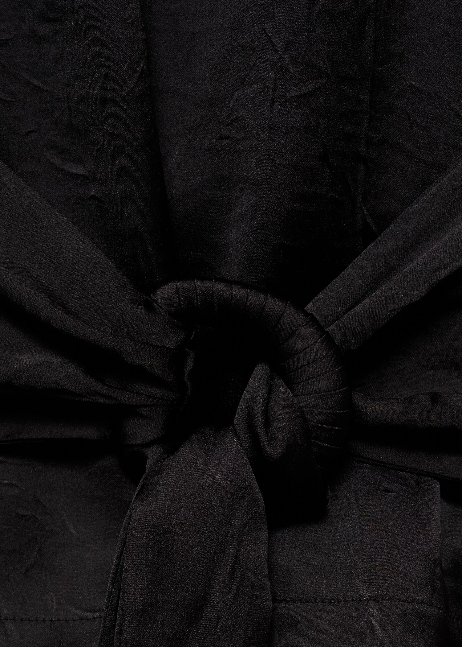 Satin blouse with belt - Details of the article 8