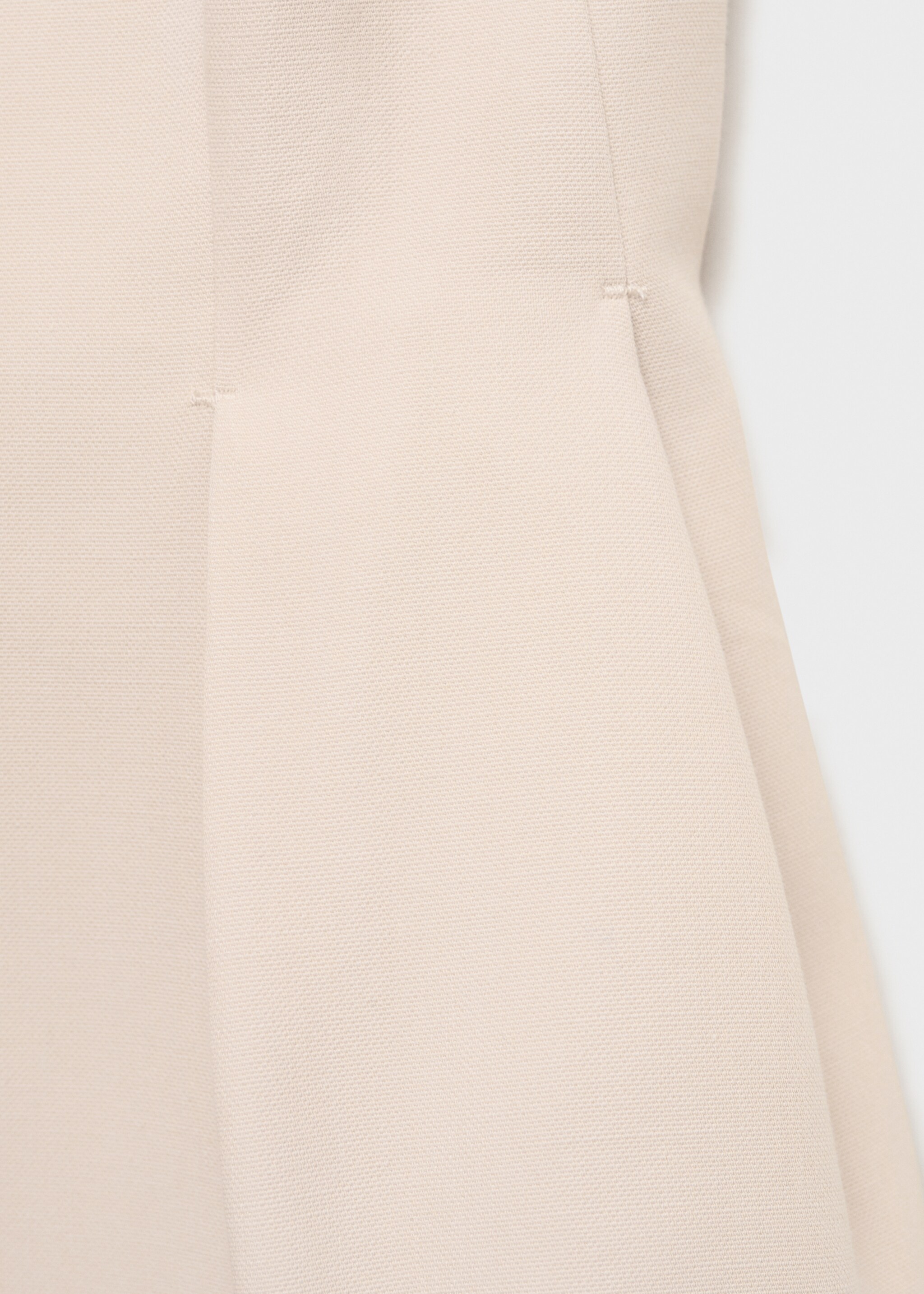 Halter-neck waistcoat with pleats - Details of the article 0, Nude. Ref: 87045769-00.